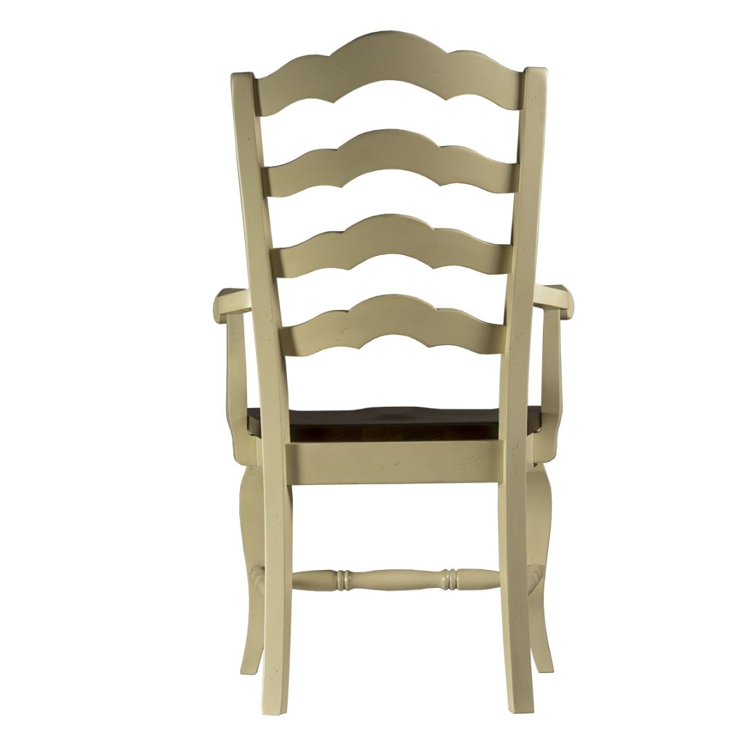 Classic French Country Ladder Back Dining Armchair