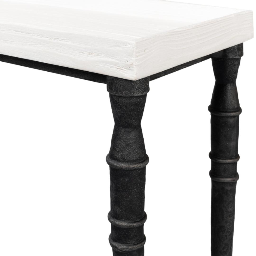 Elegant Wood Top Console Table