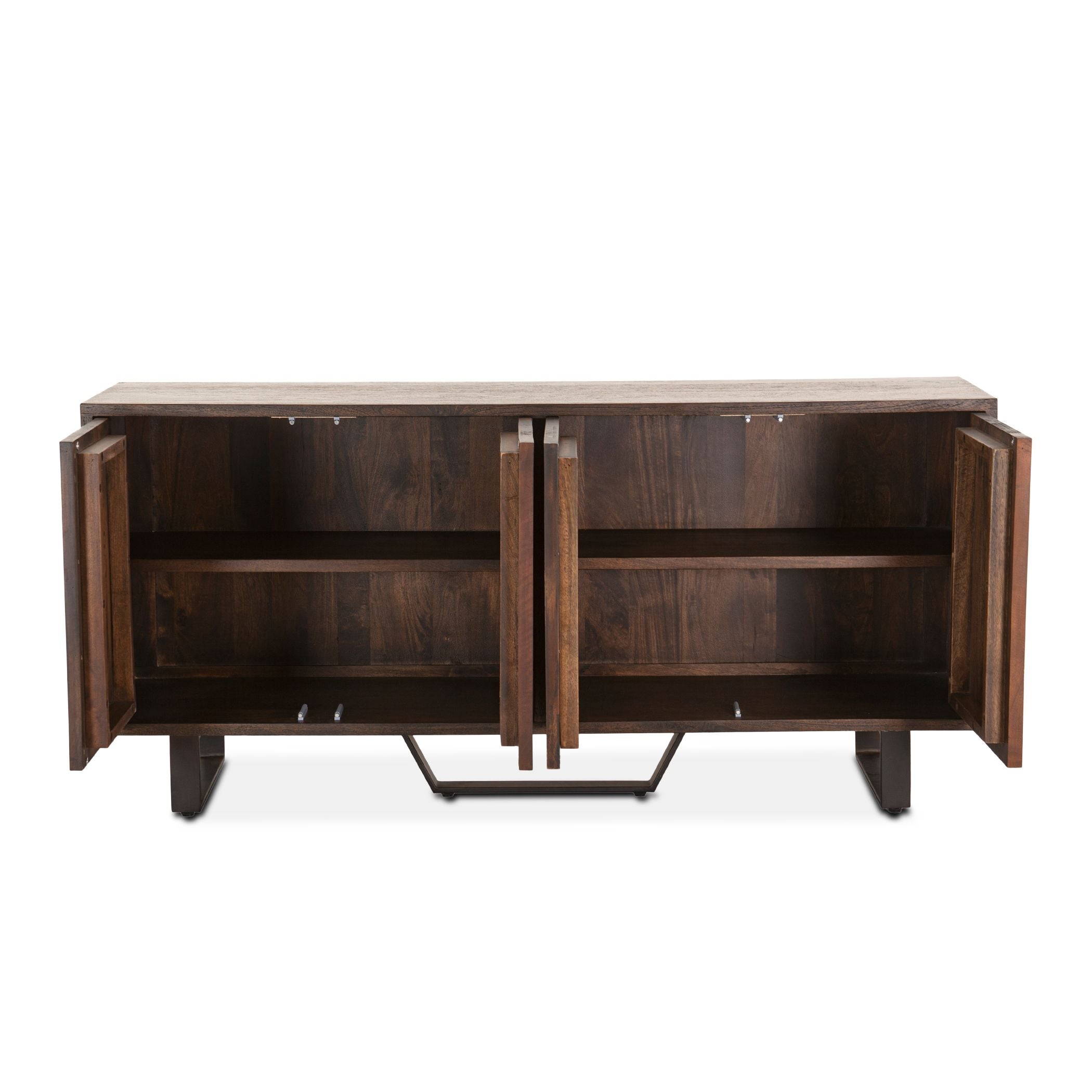 Rustic Wooden Mountain Lodge Sideboard