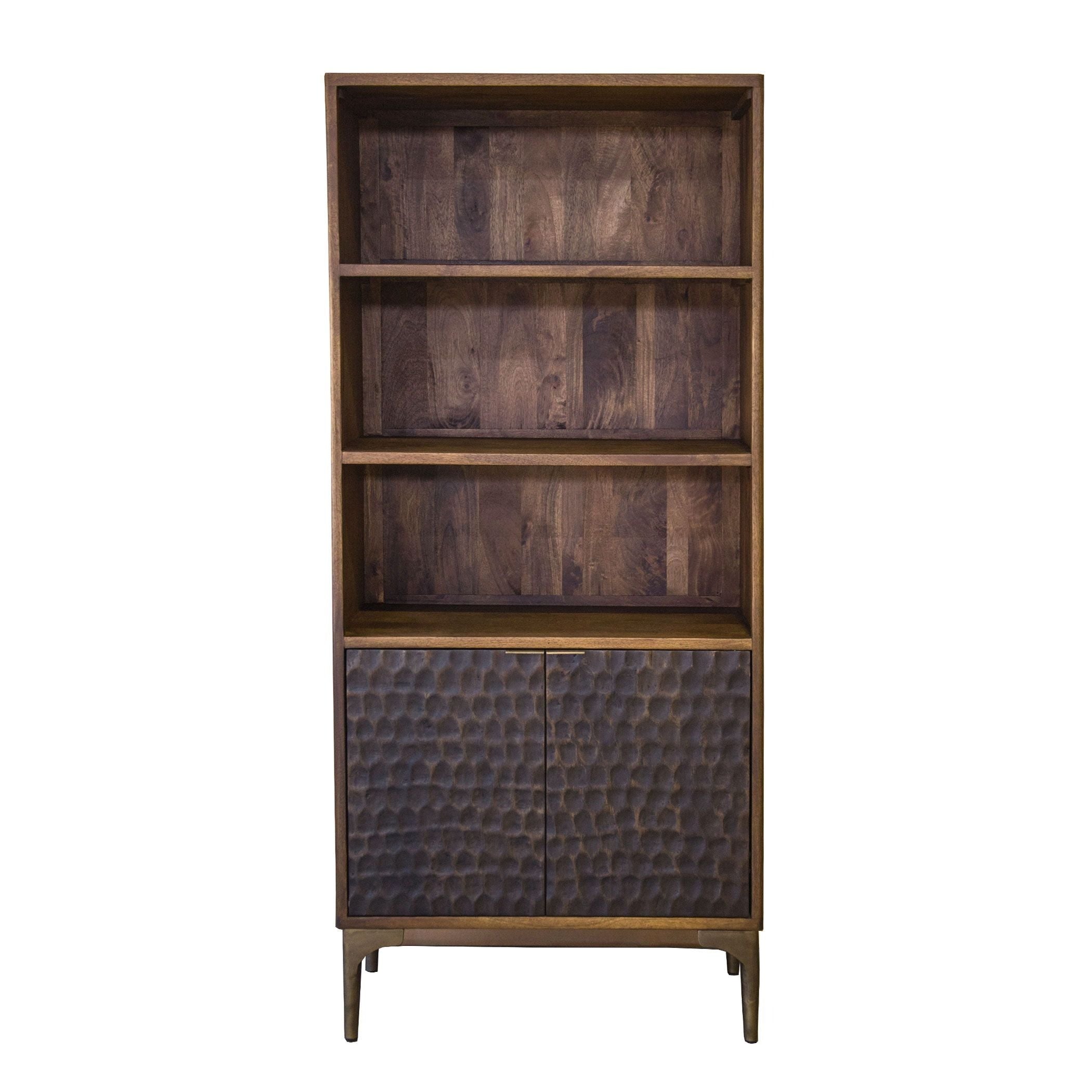 Rustic Wooden Two-Toned Book Shelf