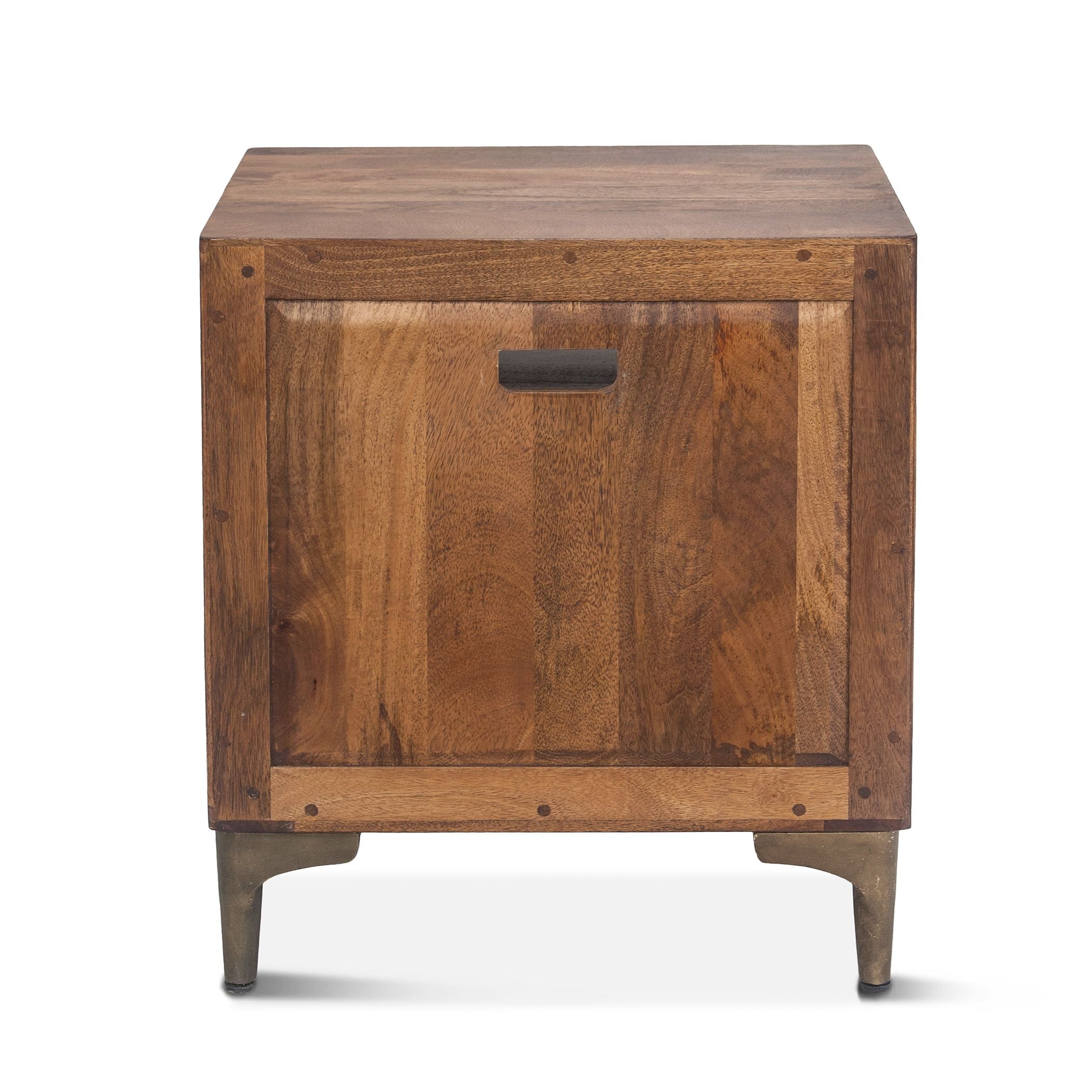 Rustic Wooden Two-Toned Night Stand