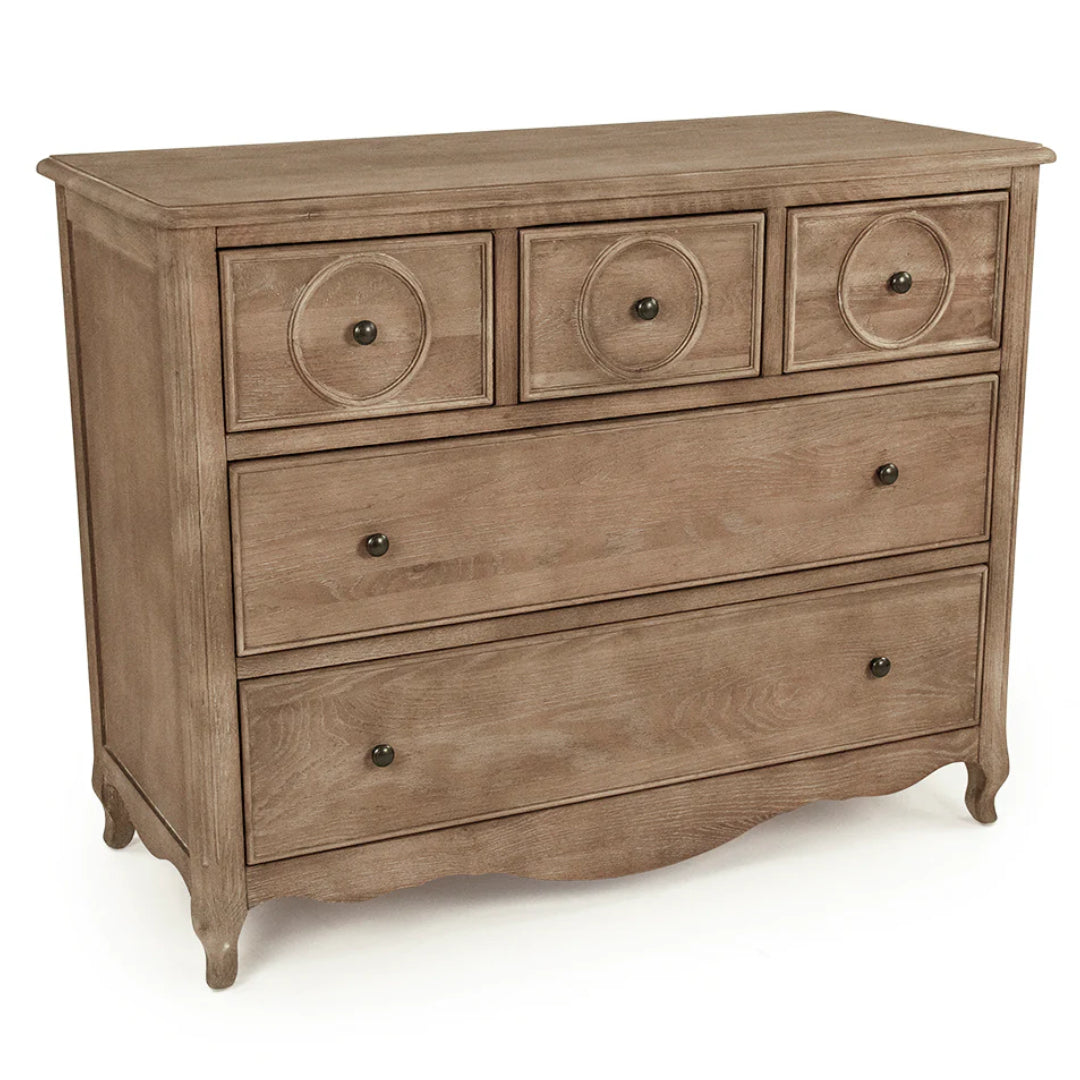 Farmhouse Chic Grey Oak Dresser