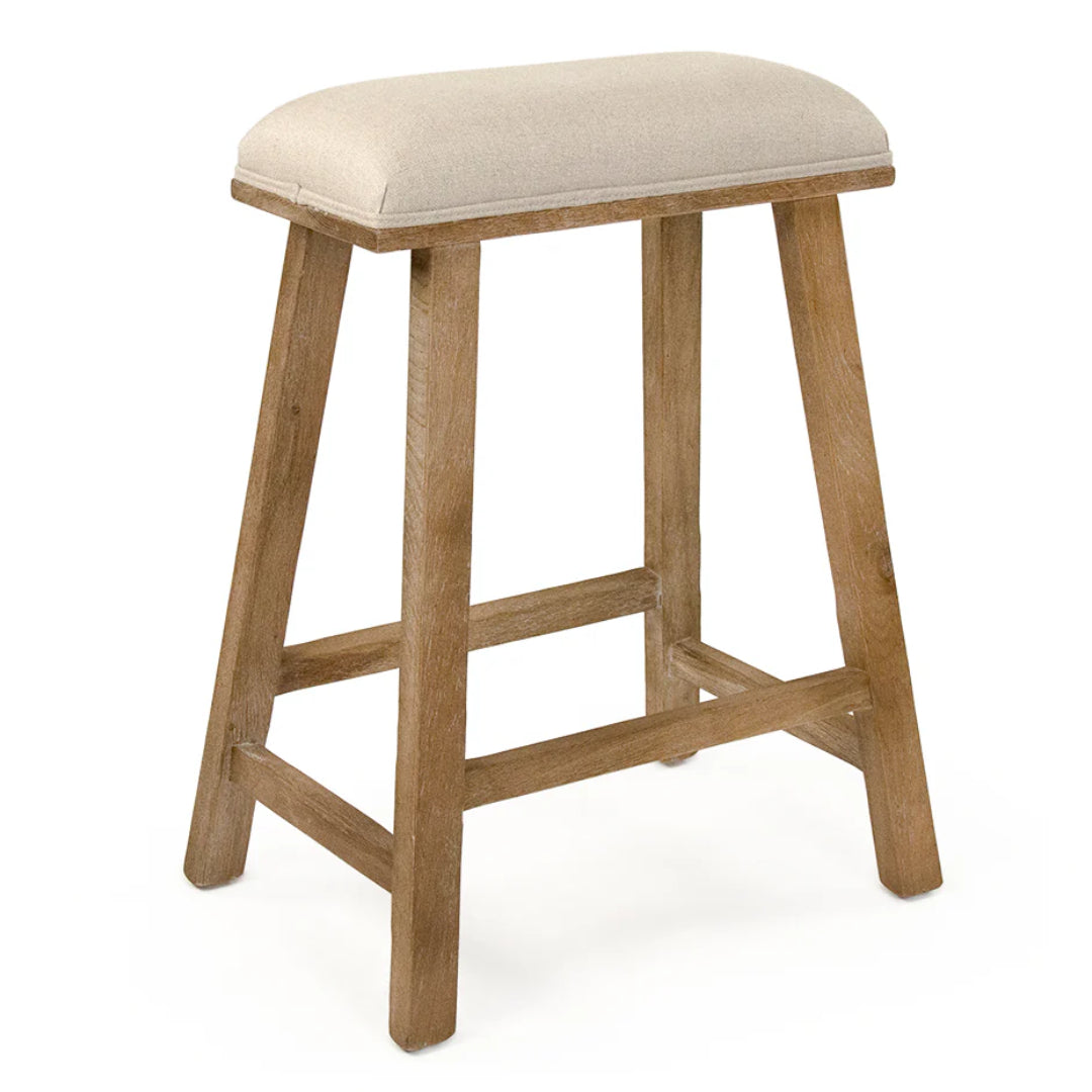 Farmhouse Natural Counter Stool