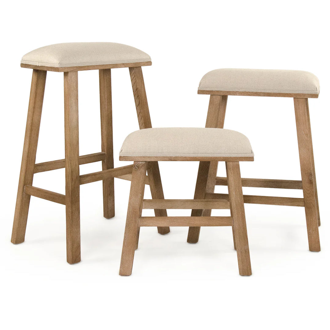 Farmhouse Natural Counter Stool