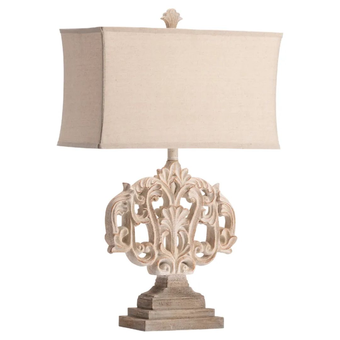 Scroll Filigree Table Lamps - Set of 2