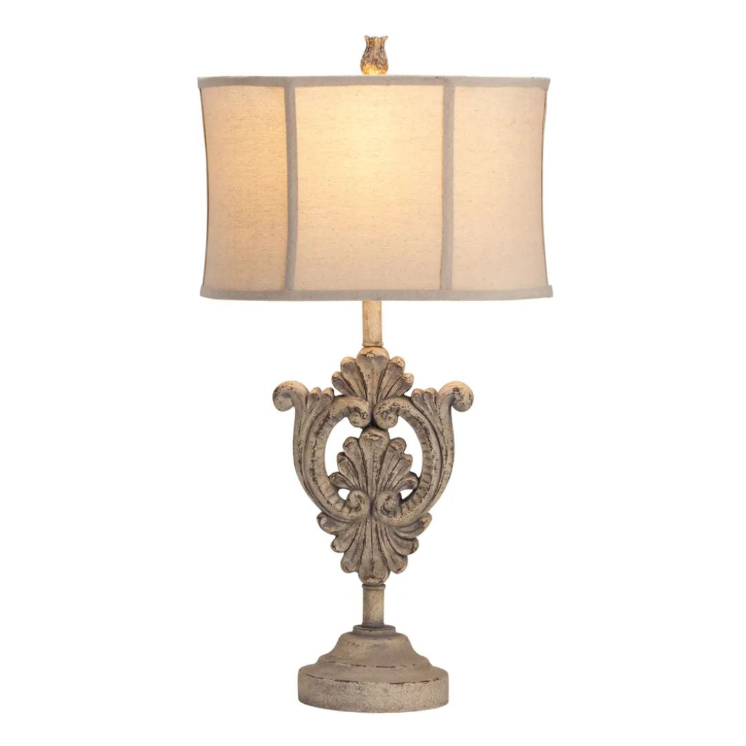 French Fleur de Lis Table Lamp