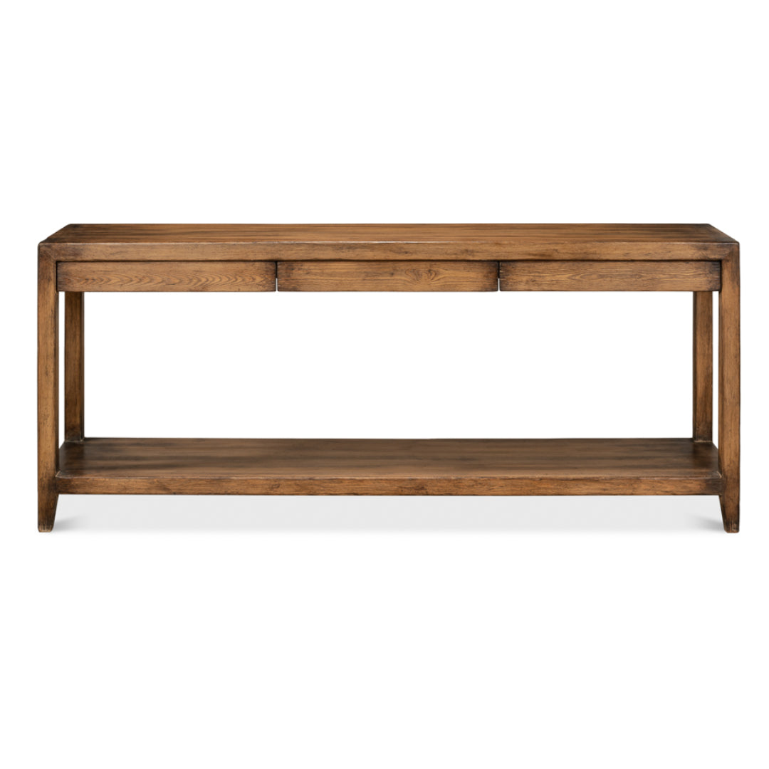 French Walnut Console Table