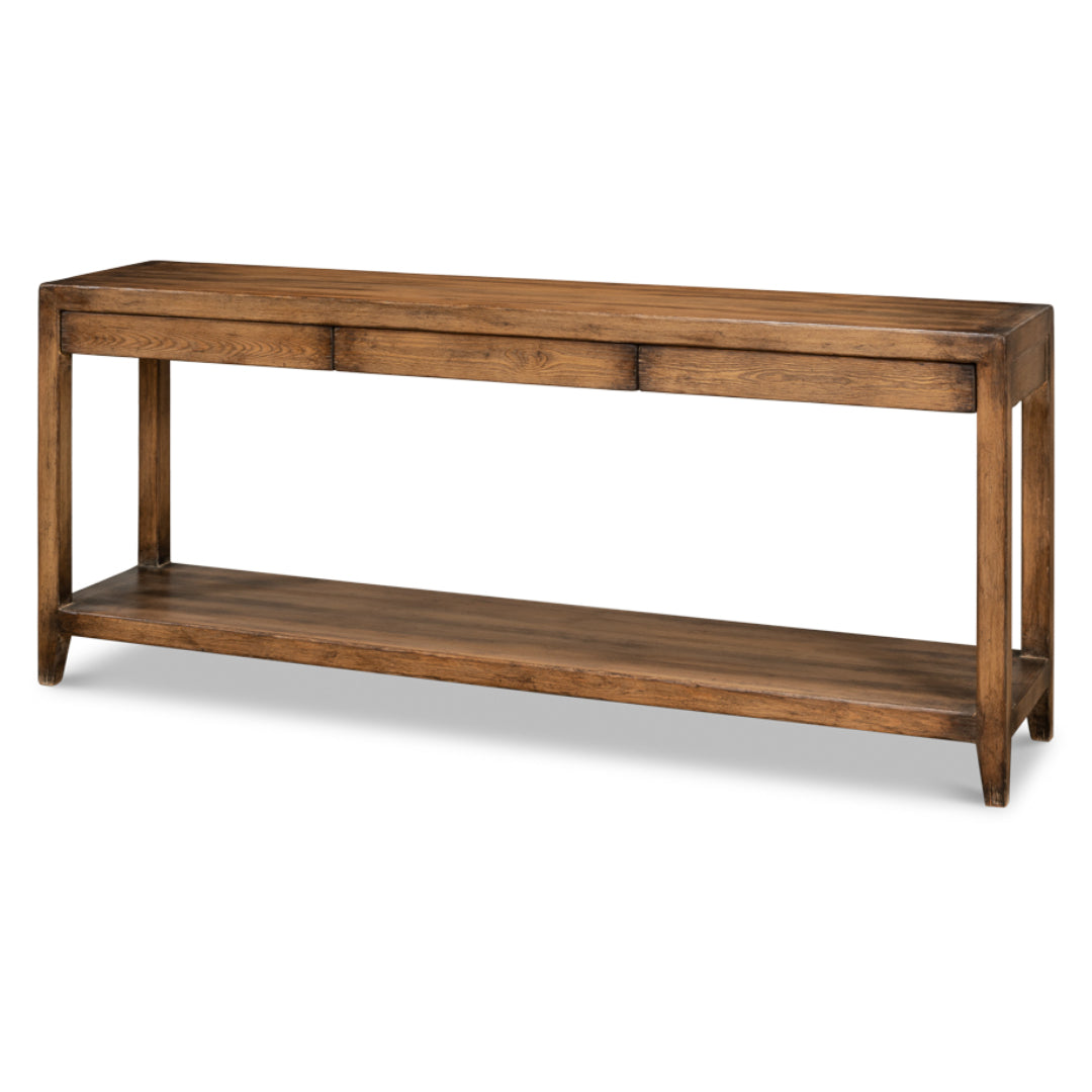 French Walnut Console Table