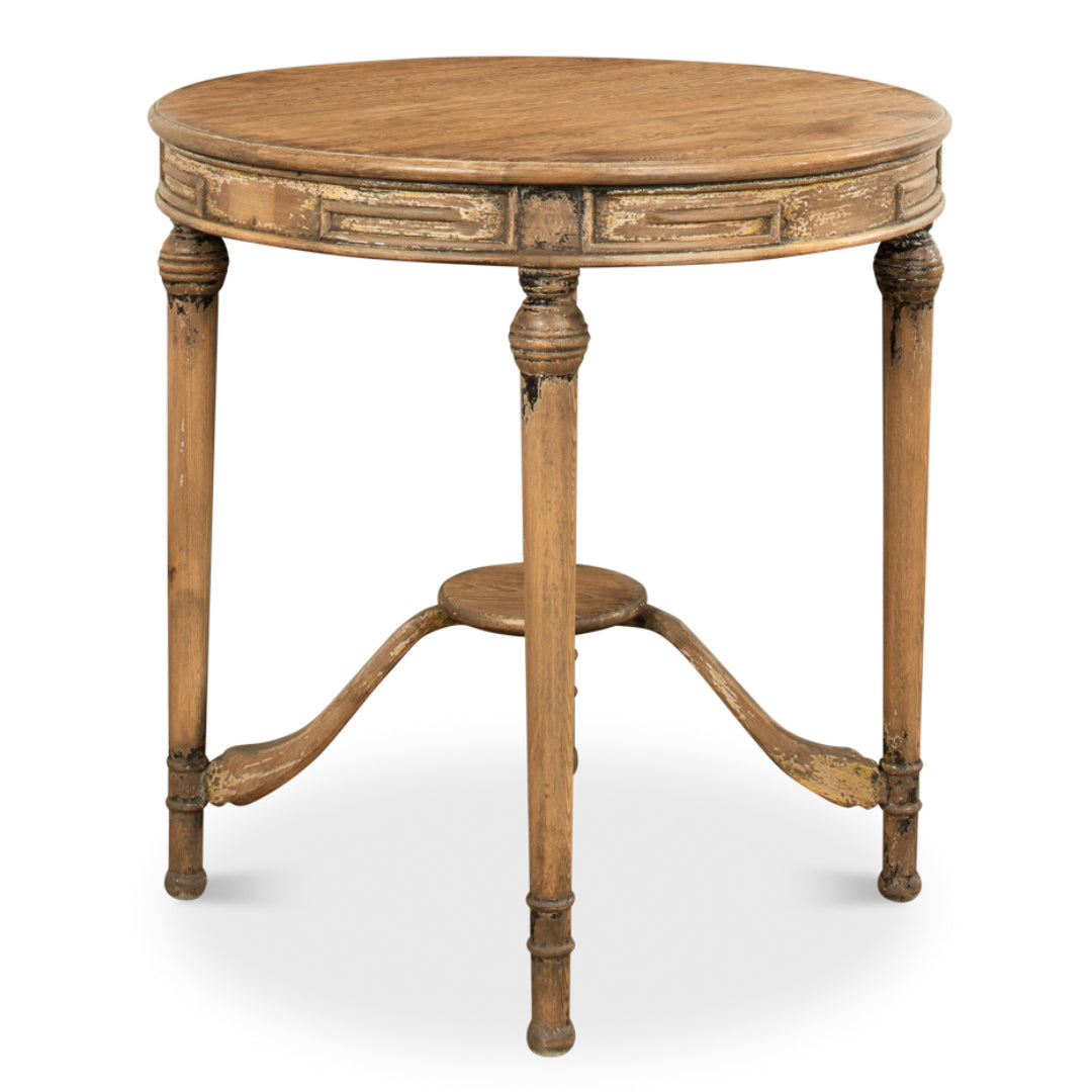 French Warm Brown Accent Table 