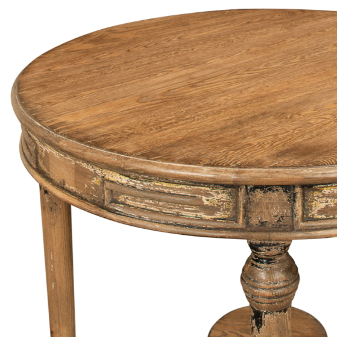 French Warm Brown Accent Table 