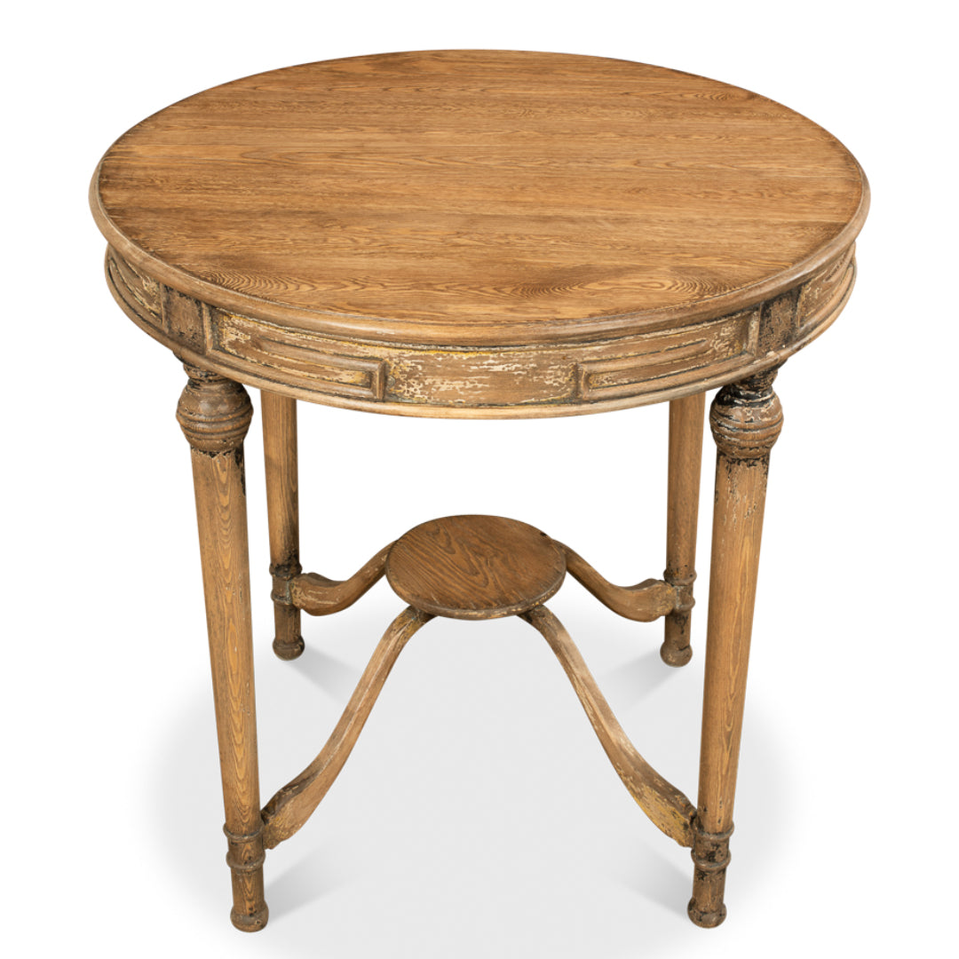 French Warm Brown Accent Table 