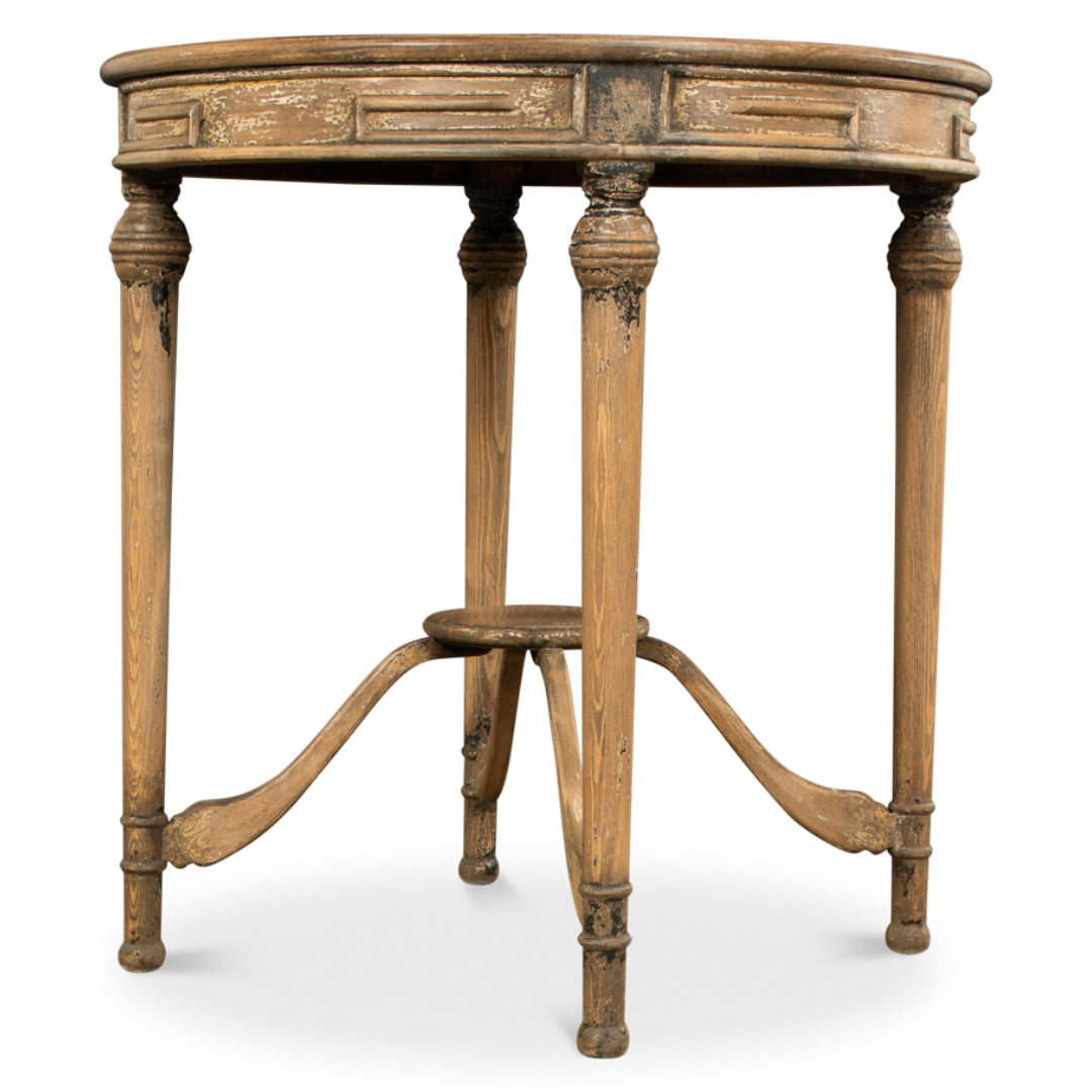 French Warm Brown Accent Table 