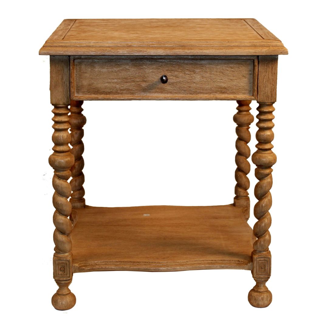 French Twist Leg Nightstand