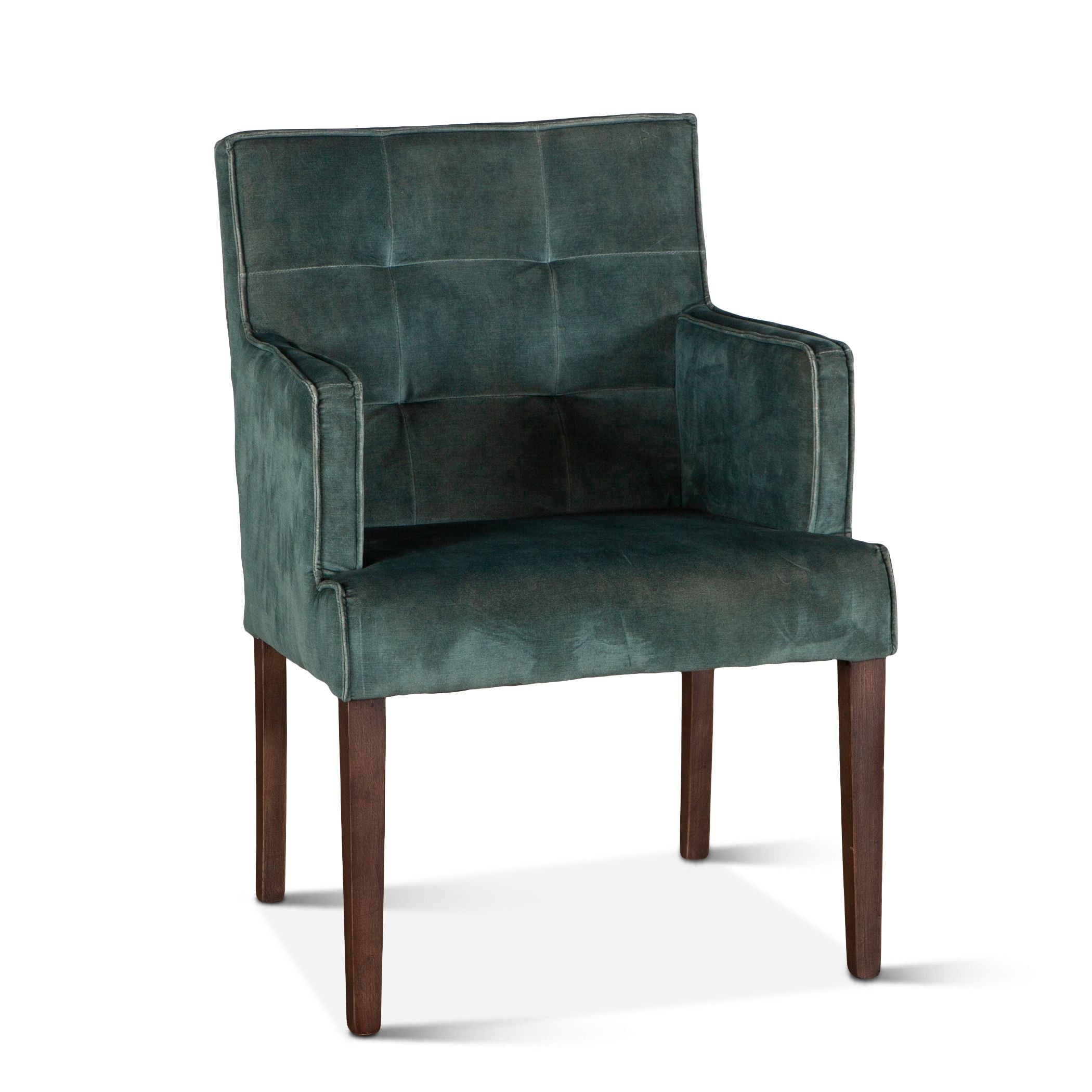 Green Velvet Tufted Dining Chair - Set of 2