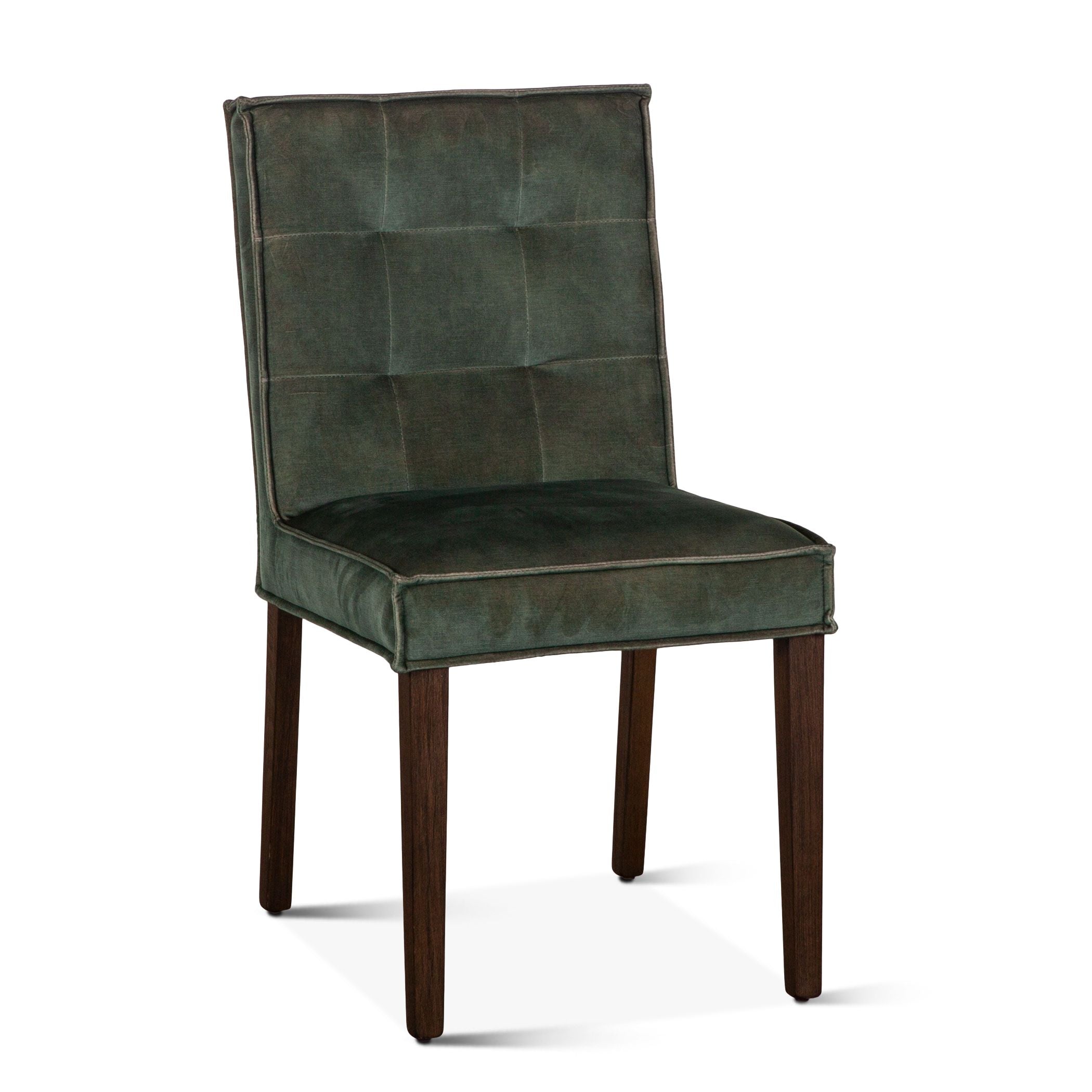 Green Velvet Tufted Dining Chair - Set of 2