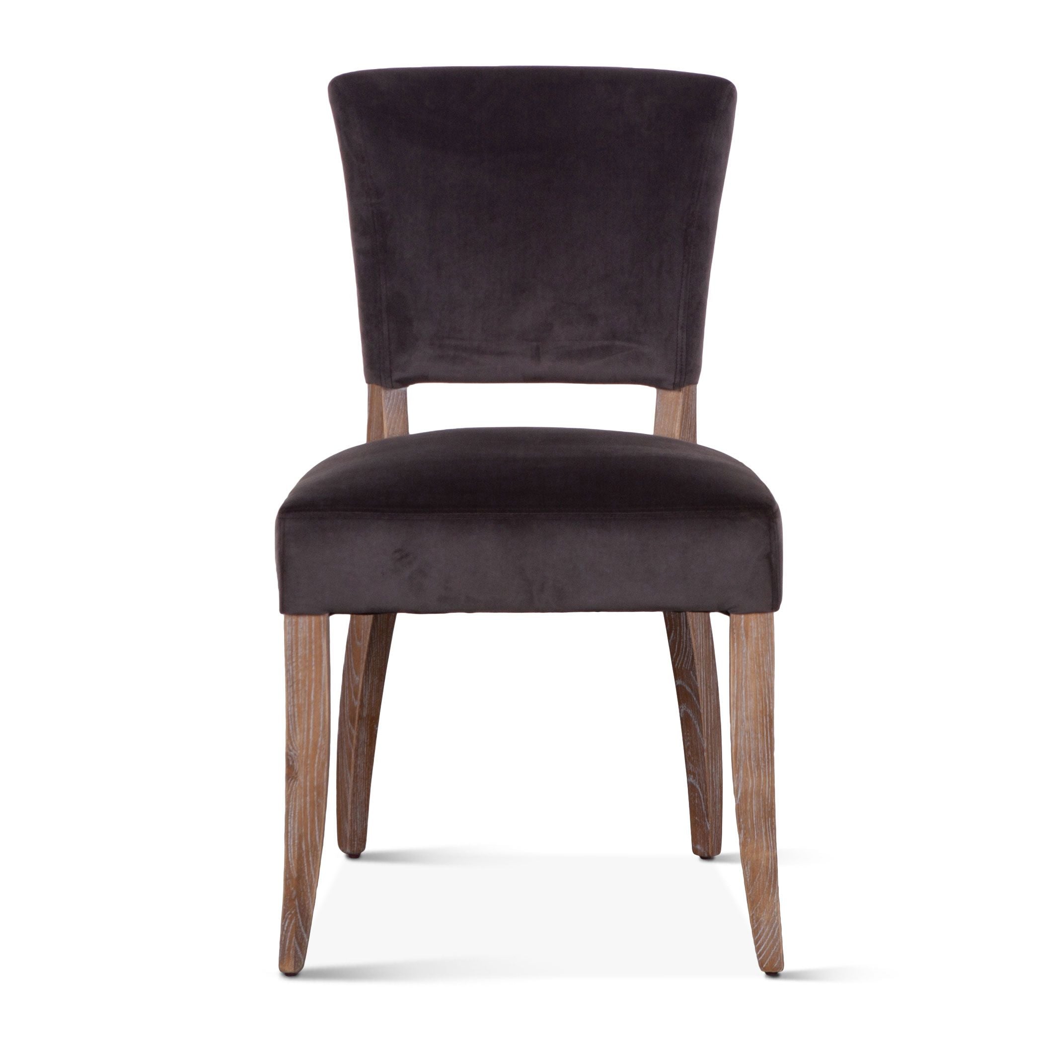 Asphalt Velvet Dining Chair - Set