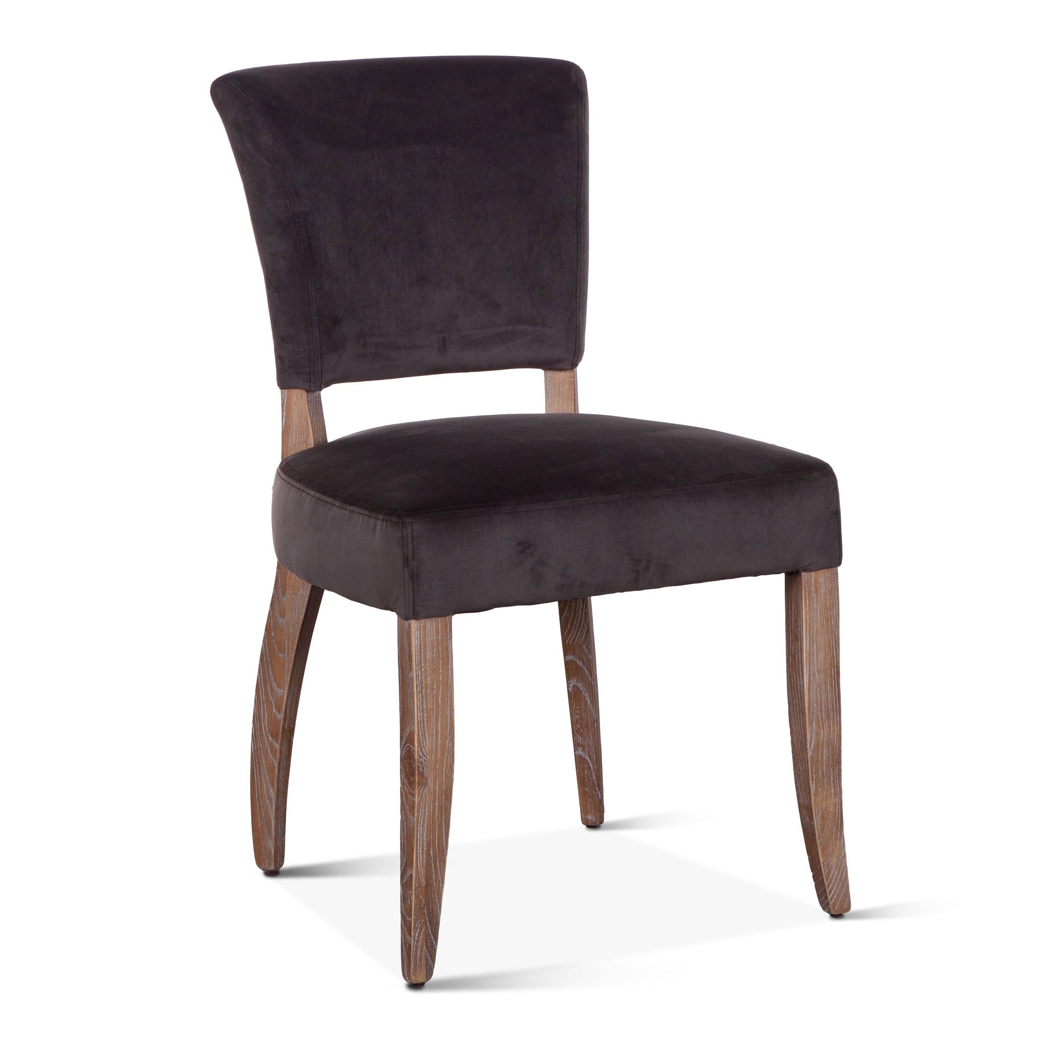 Asphalt Velvet Dining Chair - Set