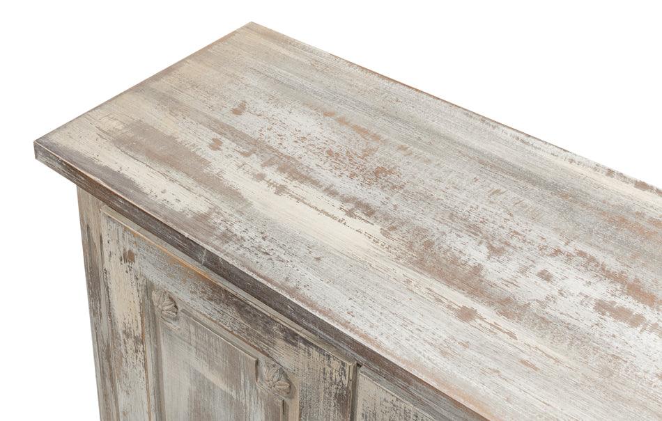 Grey Oak Long French Louis Sideboard