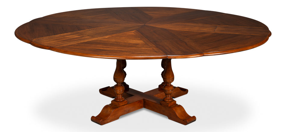 Golden Walnut Jupe Dining Table