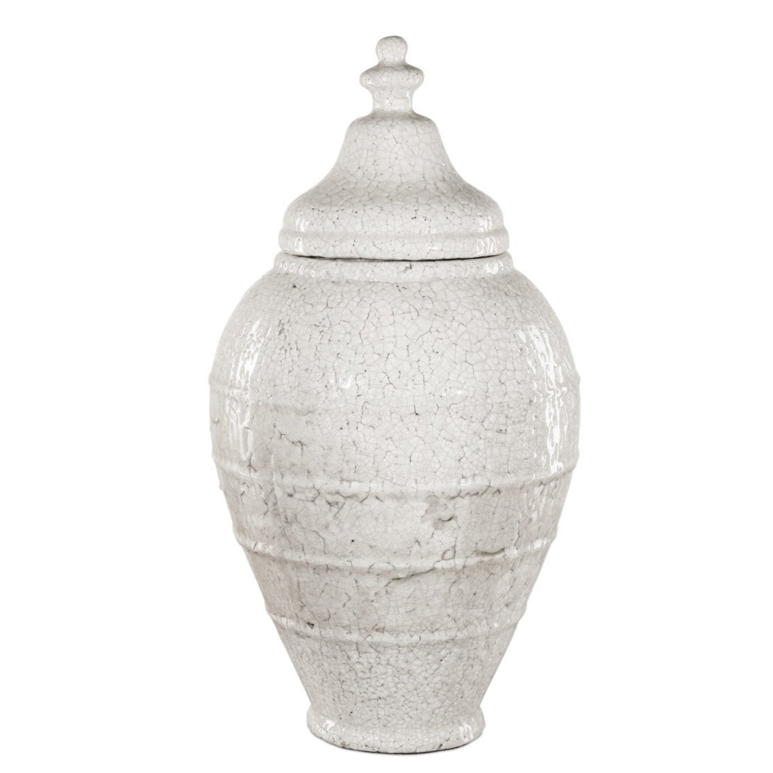 Antique White Glazed Jar