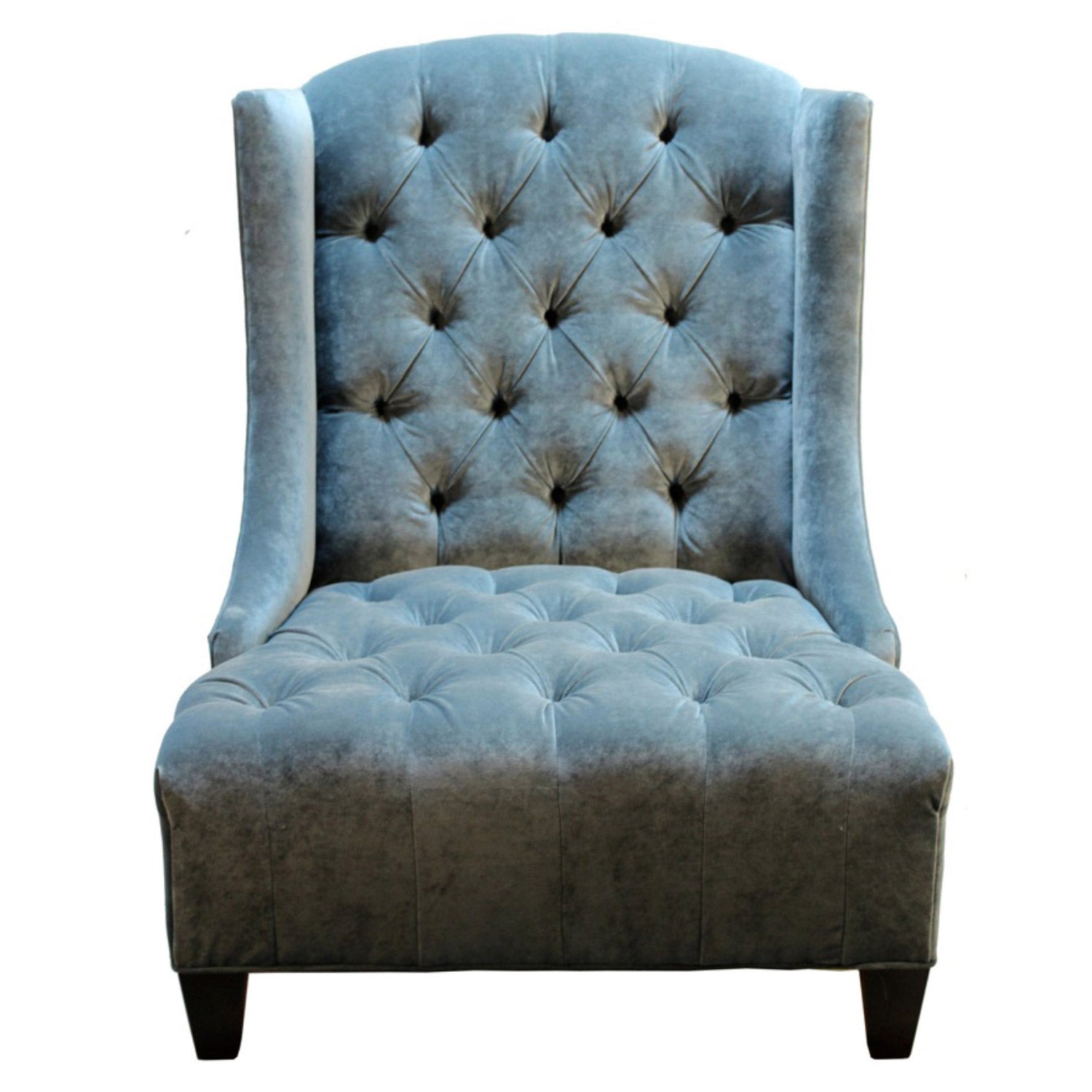 Luxurious Tufted Wingback Velvet Accent Chair