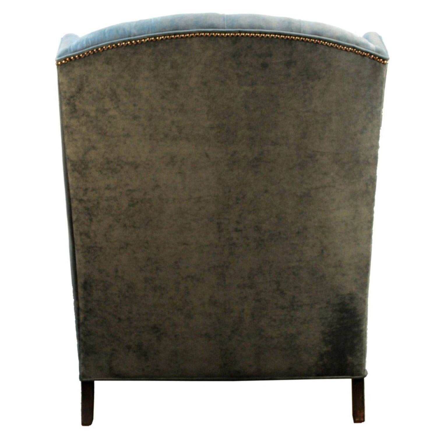 Luxurious Tufted Wingback Velvet Accent Chair