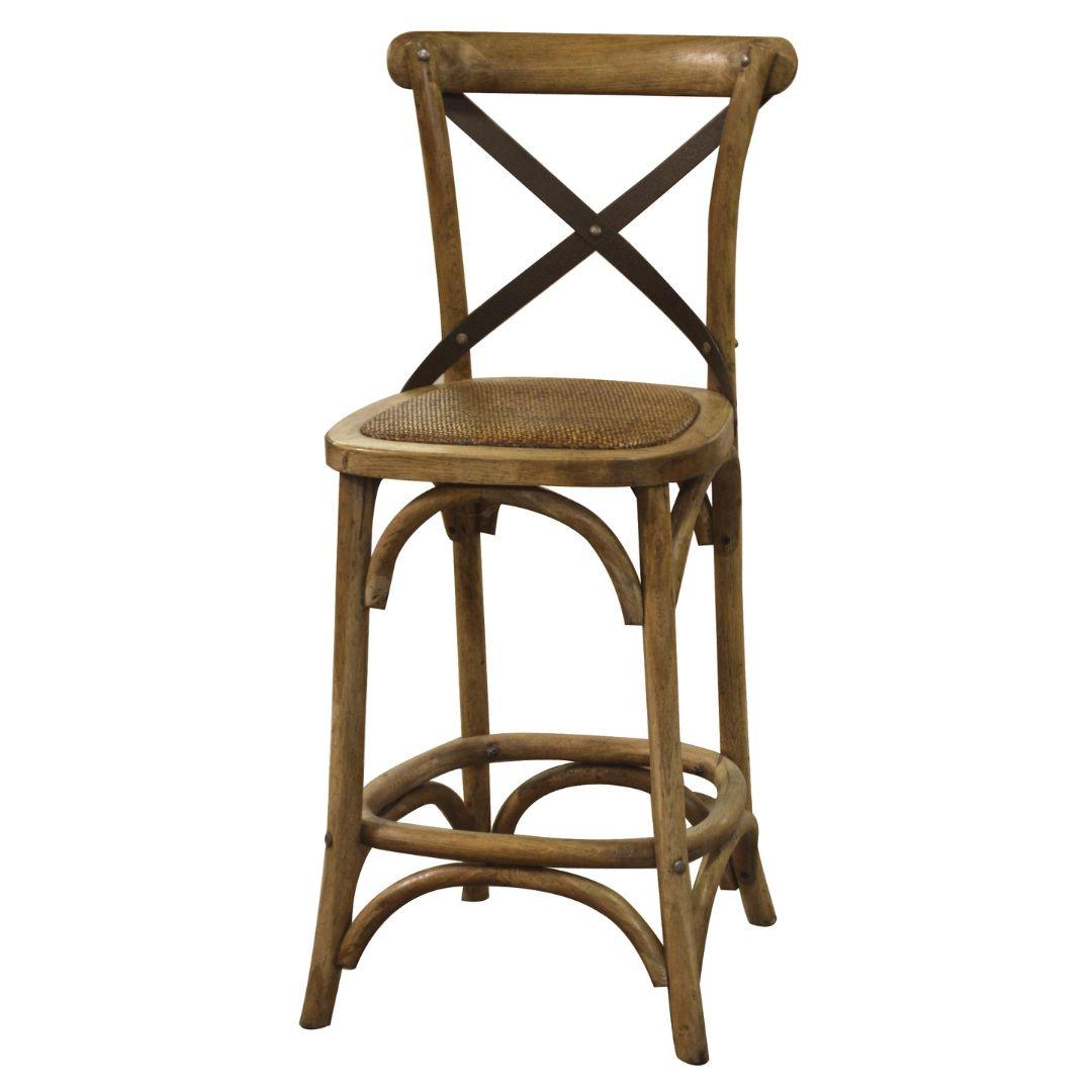 Parisian Cross Back Counter Stool