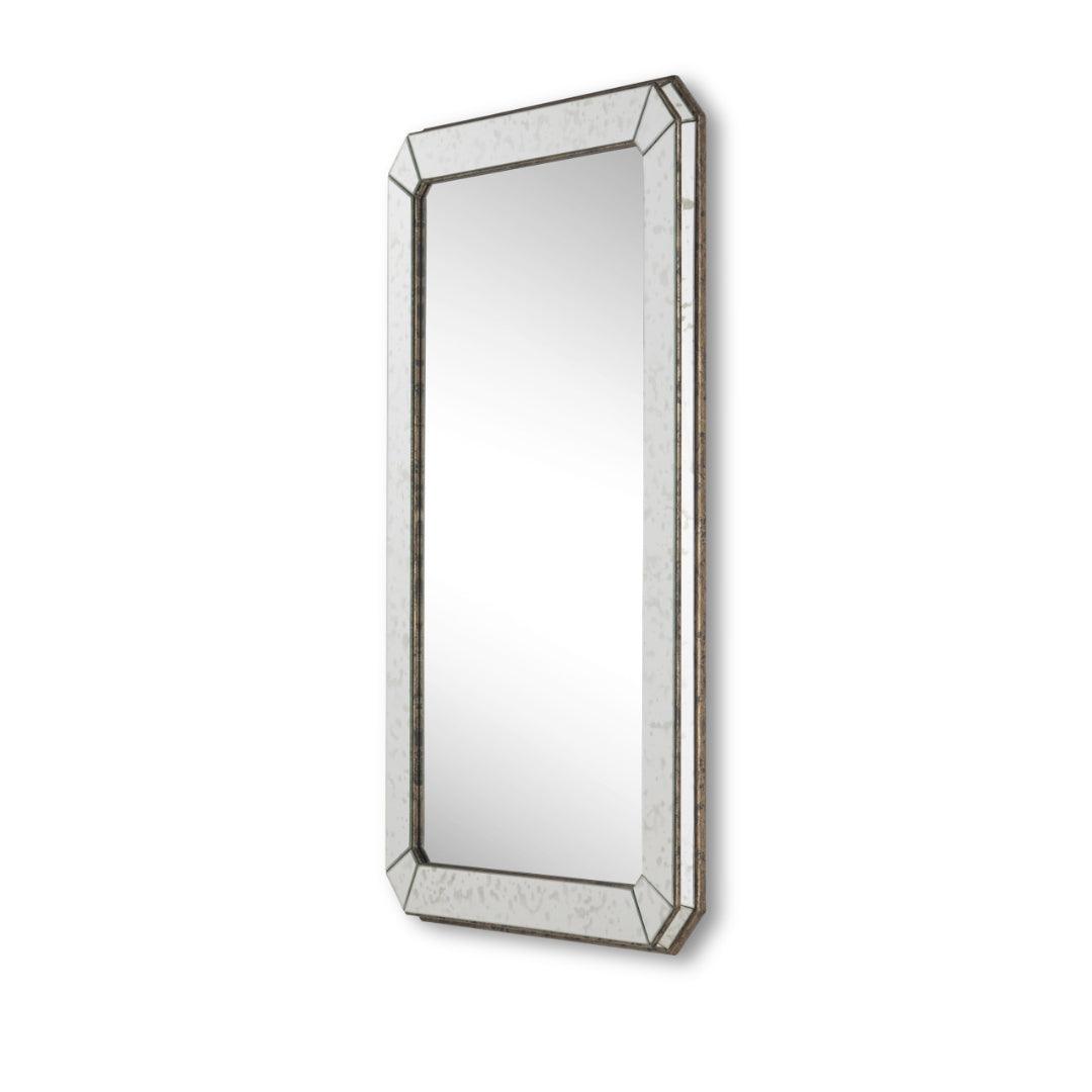 Venetian Beveled Mottled Glass Mirror