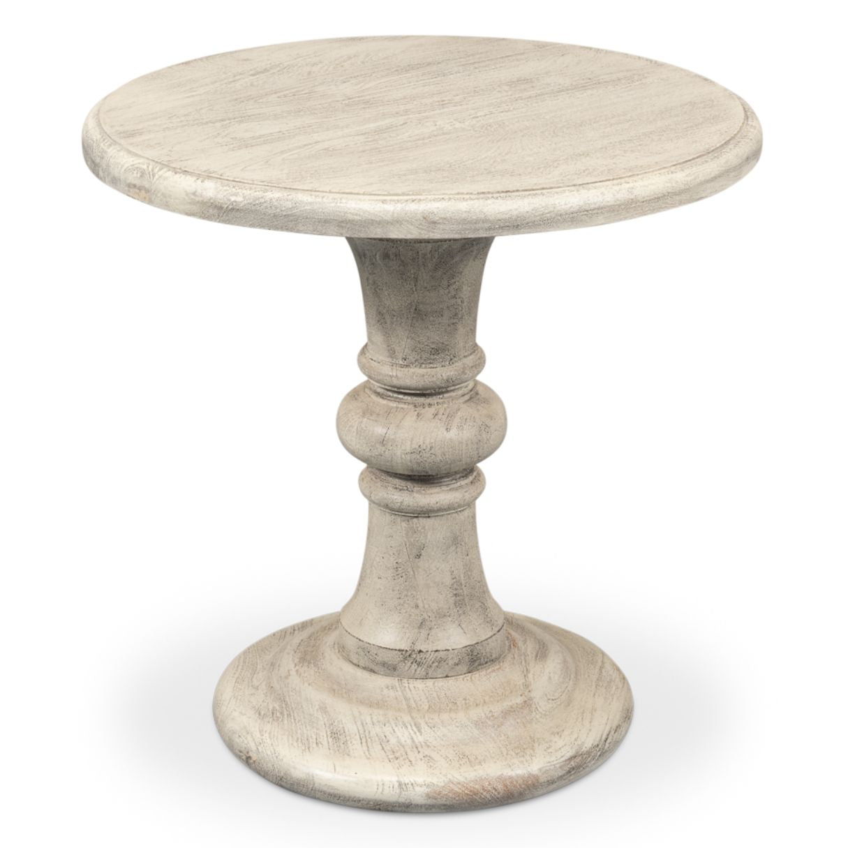 Statuesque Distressed Pedestal Table