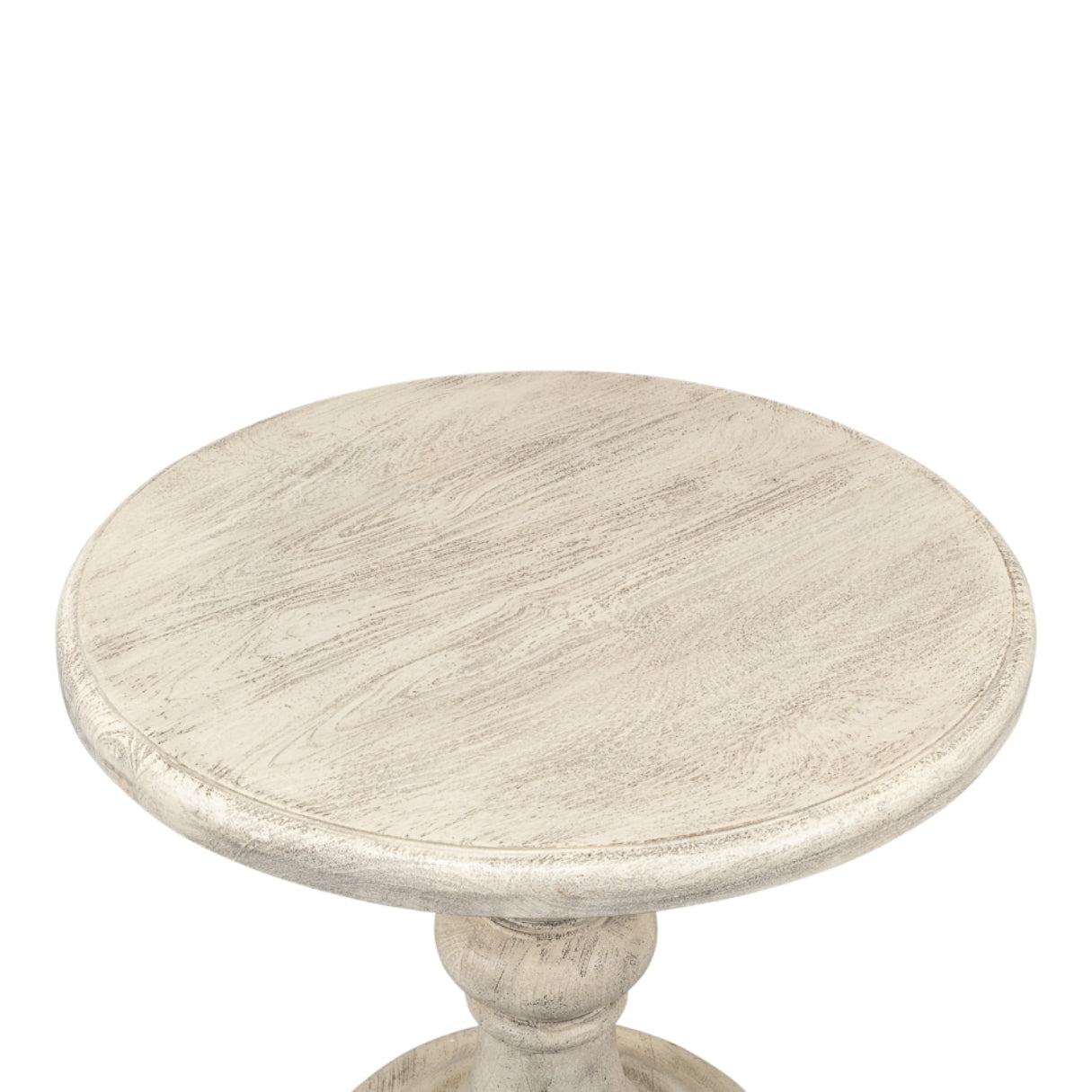 Statuesque Distressed Pedestal Table