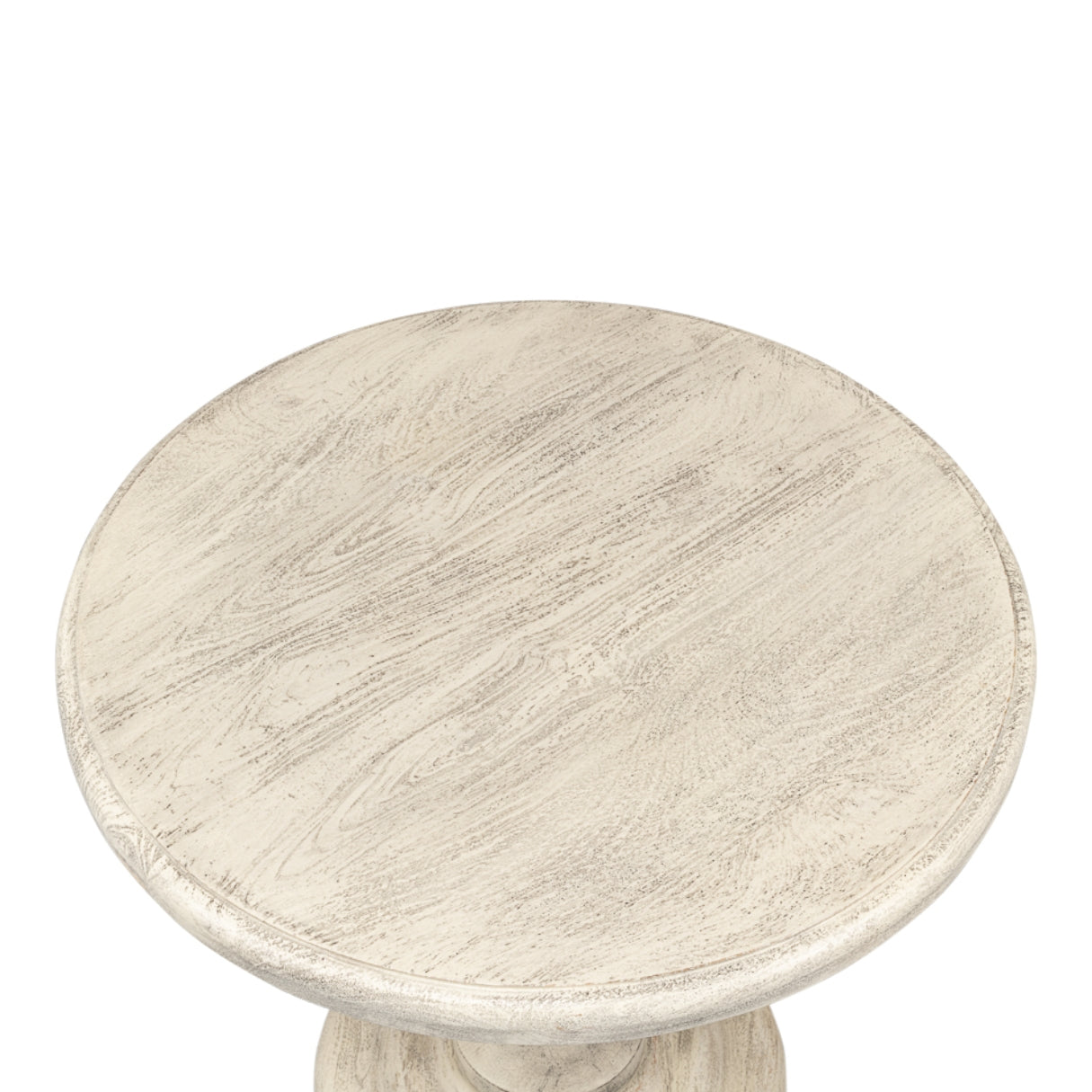 Statuesque Distressed Pedestal Table