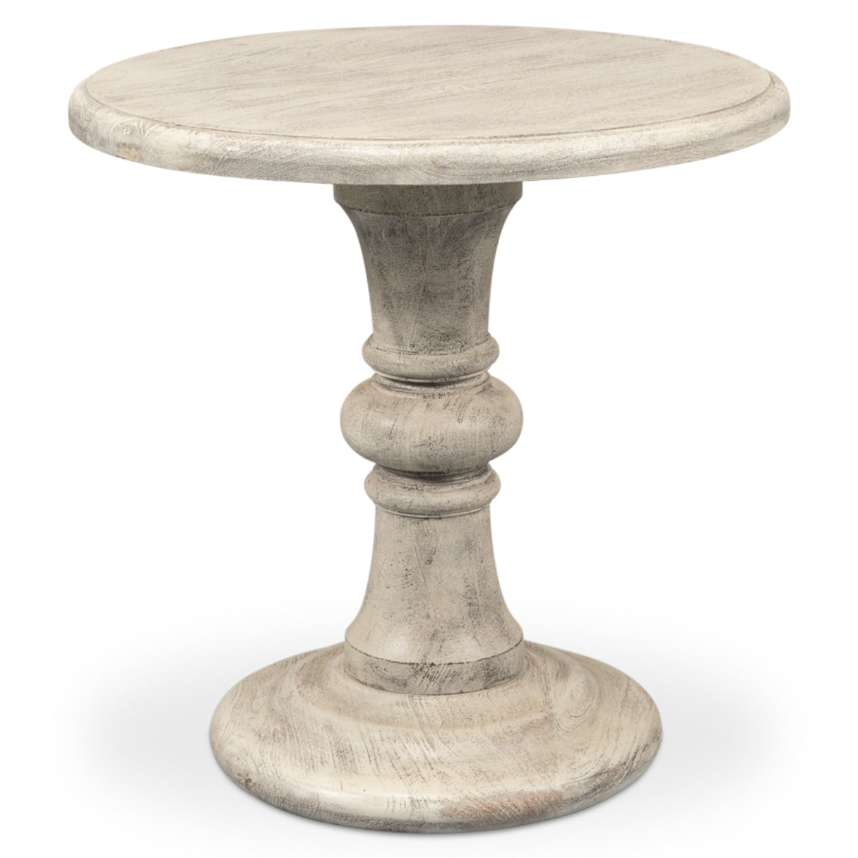 Statuesque Distressed Pedestal Table