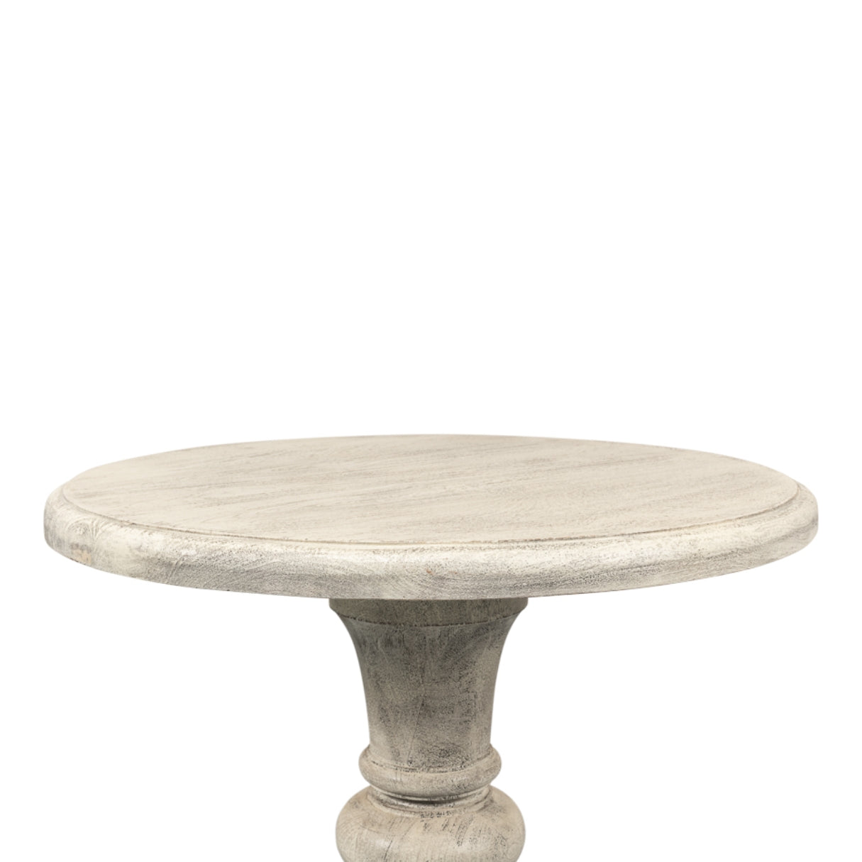 Statuesque Distressed Pedestal Table