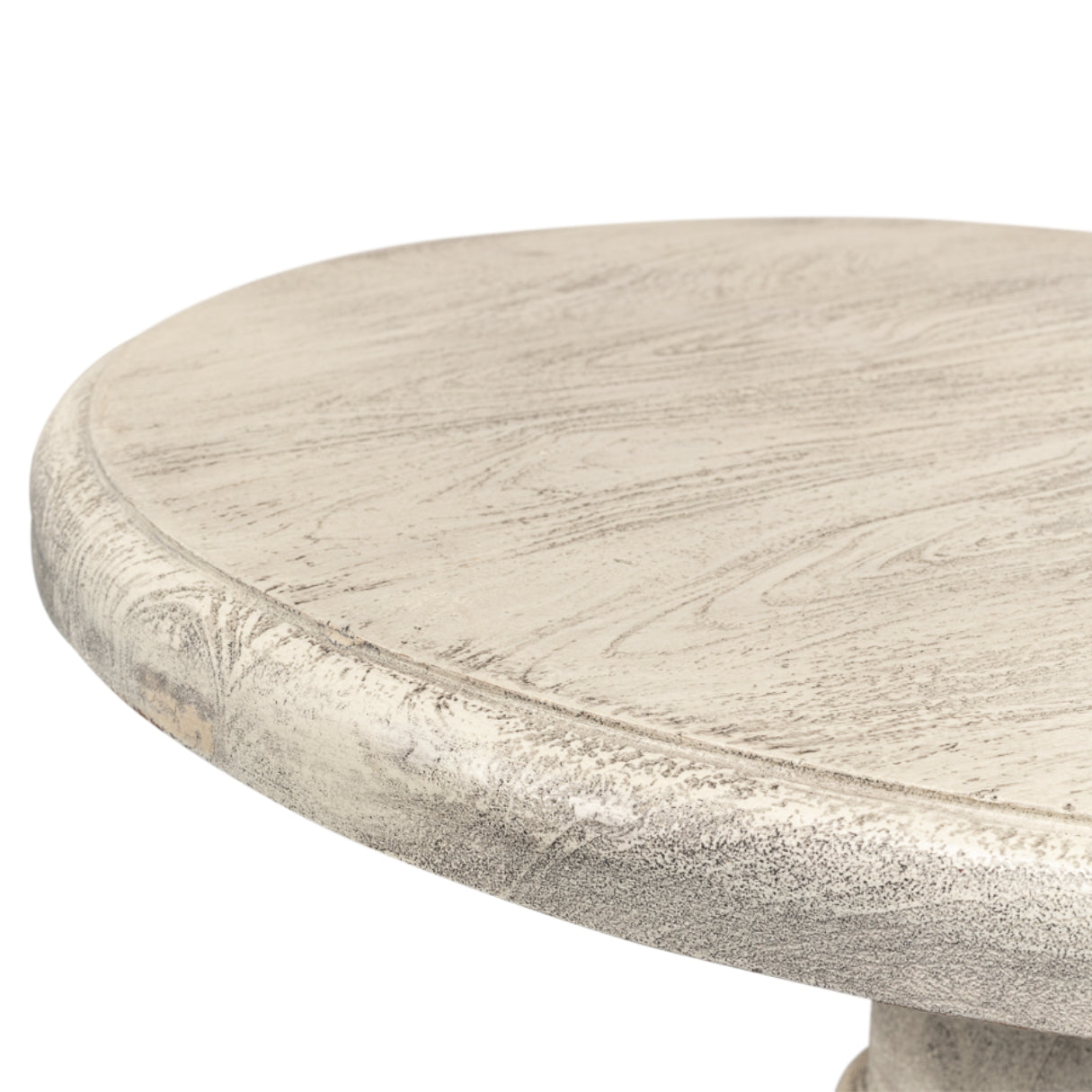 Statuesque Distressed Pedestal Table