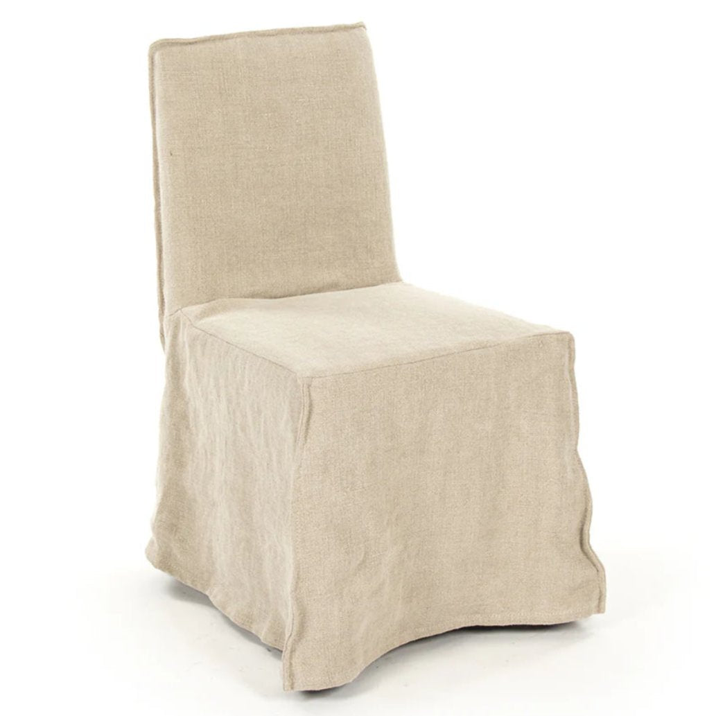 Natural Linen Dining Side Chair