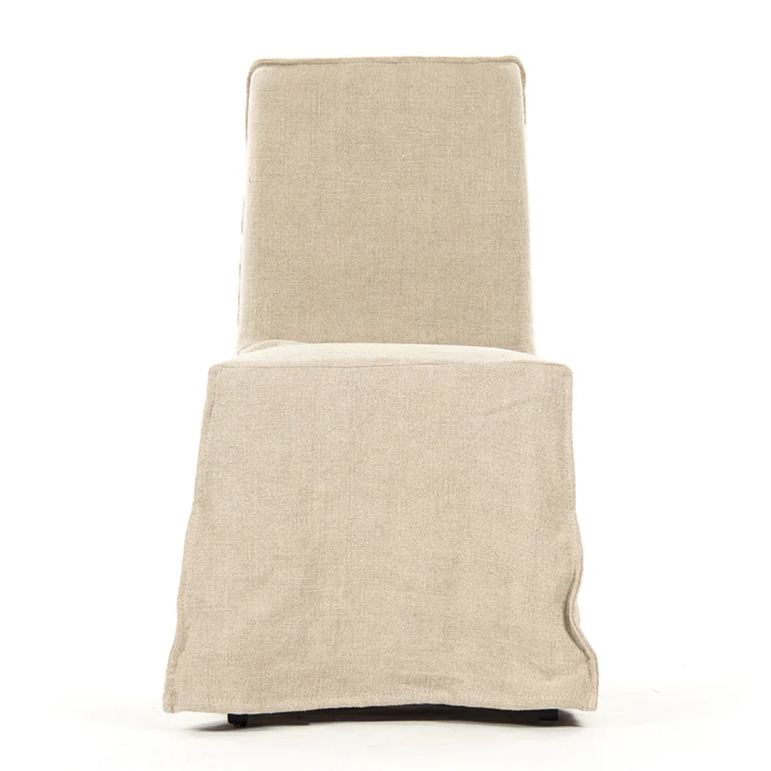 Natural Linen Dining Side Chair