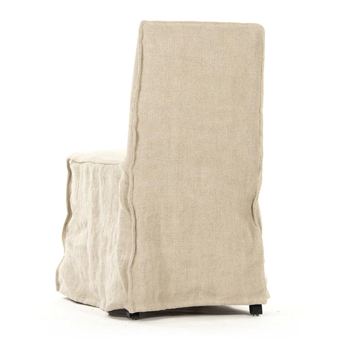 Natural Linen Dining Side Chair