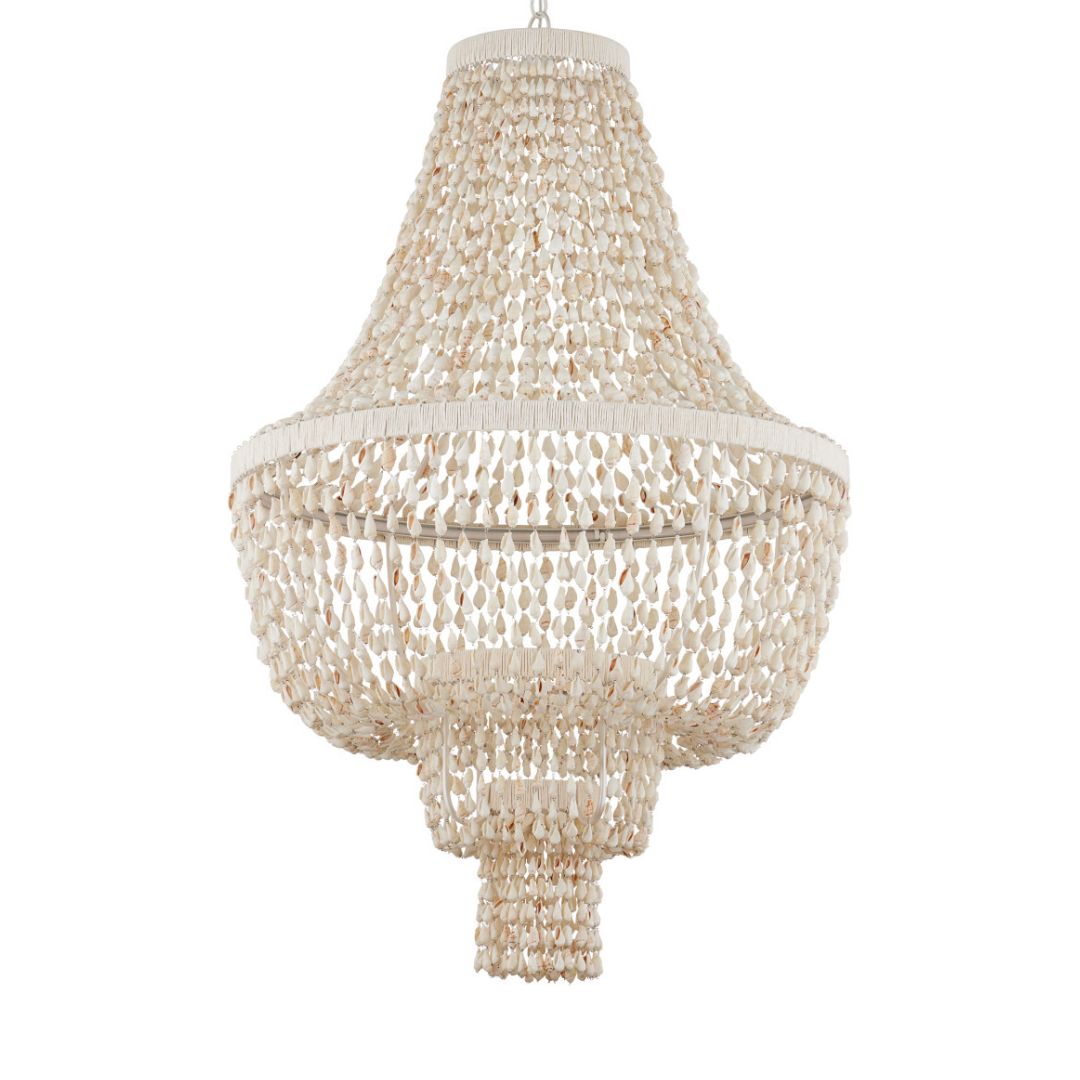 Pearlized Shell Empire Shape Chandelier