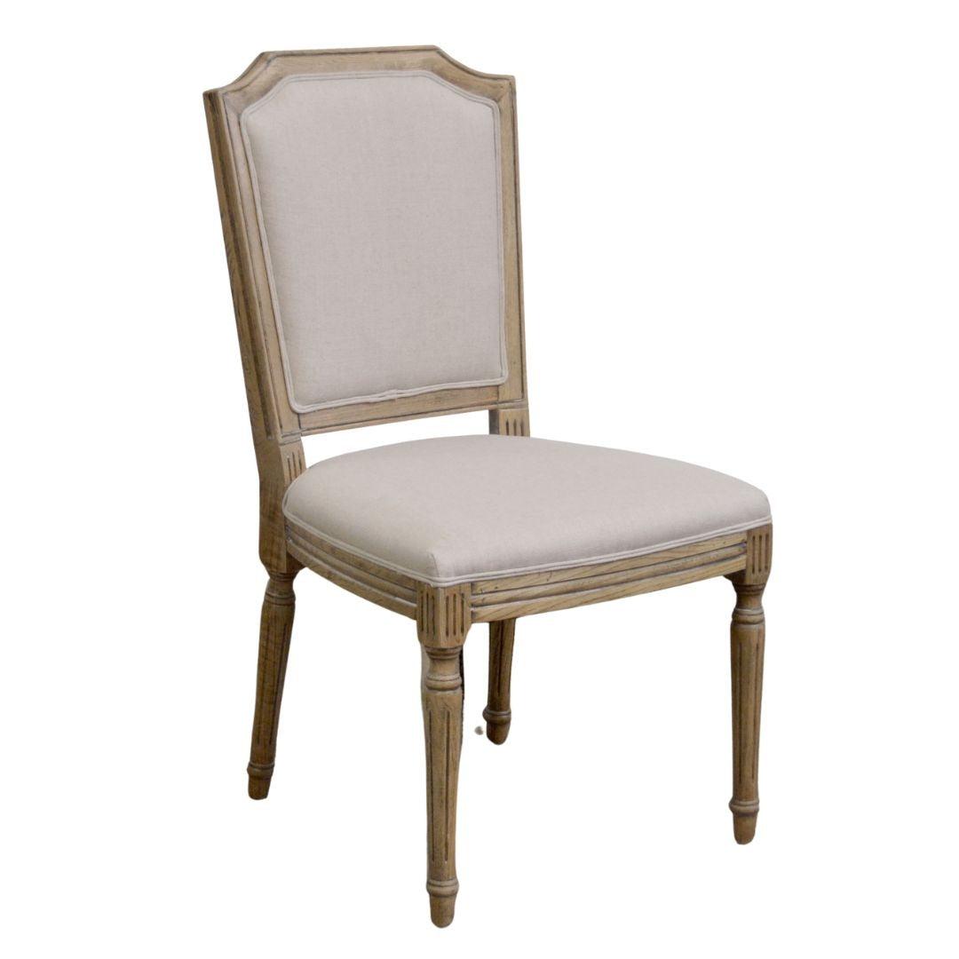 Crested French Fluted Dining Chair