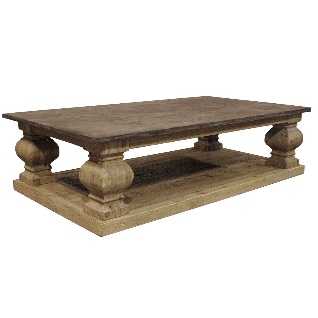 Old Stone Top Robust Coffee Table