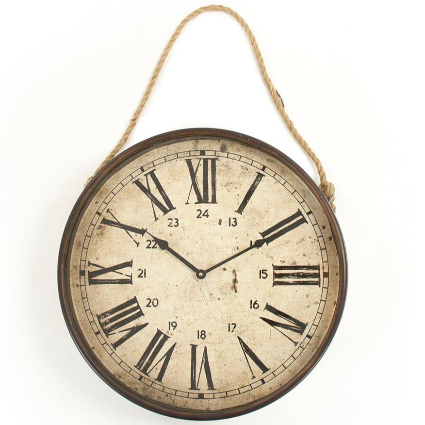 Vintage Style Rustic Wall Clock