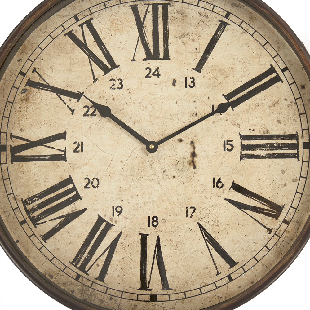 Vintage Style Rustic Wall Clock