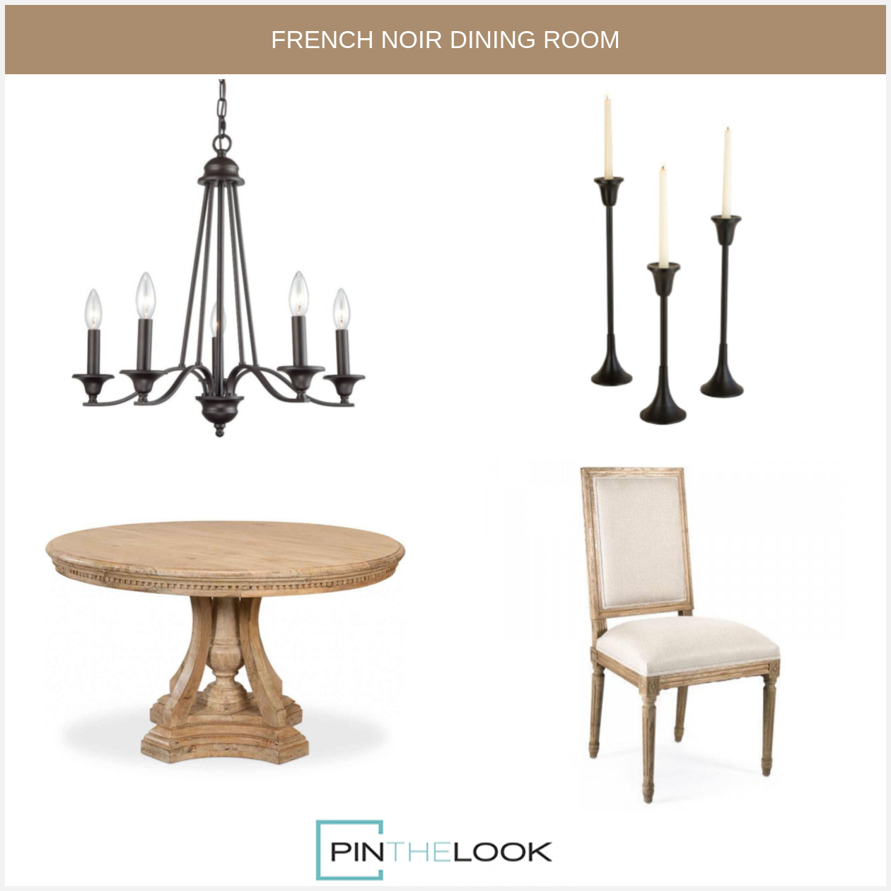 Chantal French Pedestal Dining Table