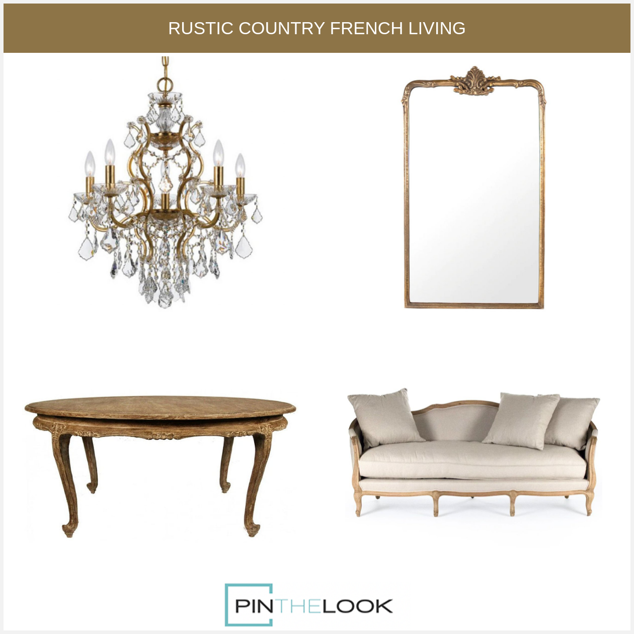 Parisian Parlor Crystal Gold Chandelier