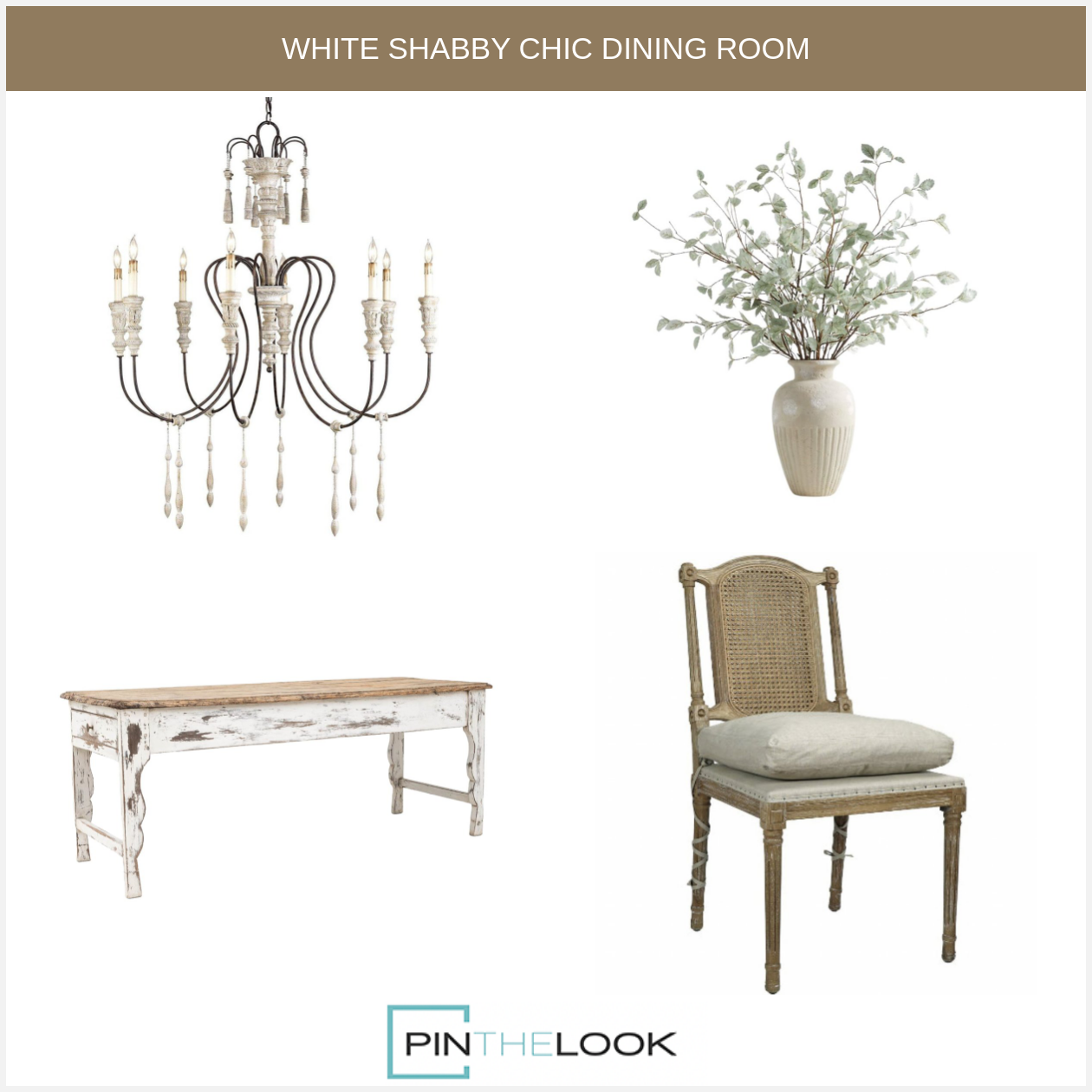 Shabby Chic and Iron Chandelier