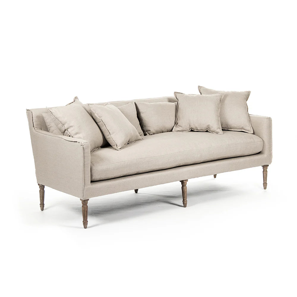 Scandinavian Linen Sofa