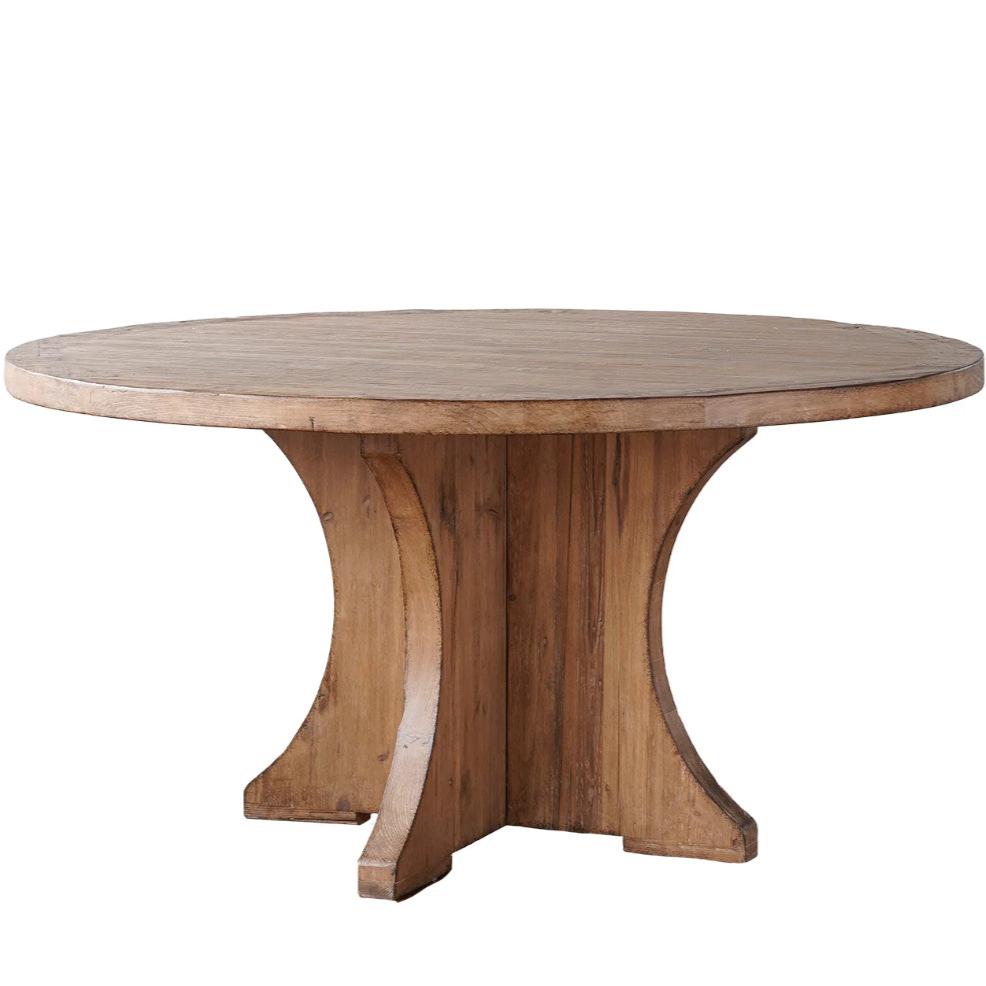 Rustic Antique Round Dining Table