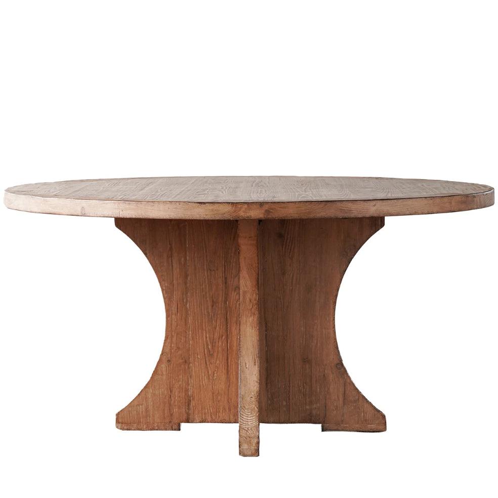 Rustic Antique Round Dining Table