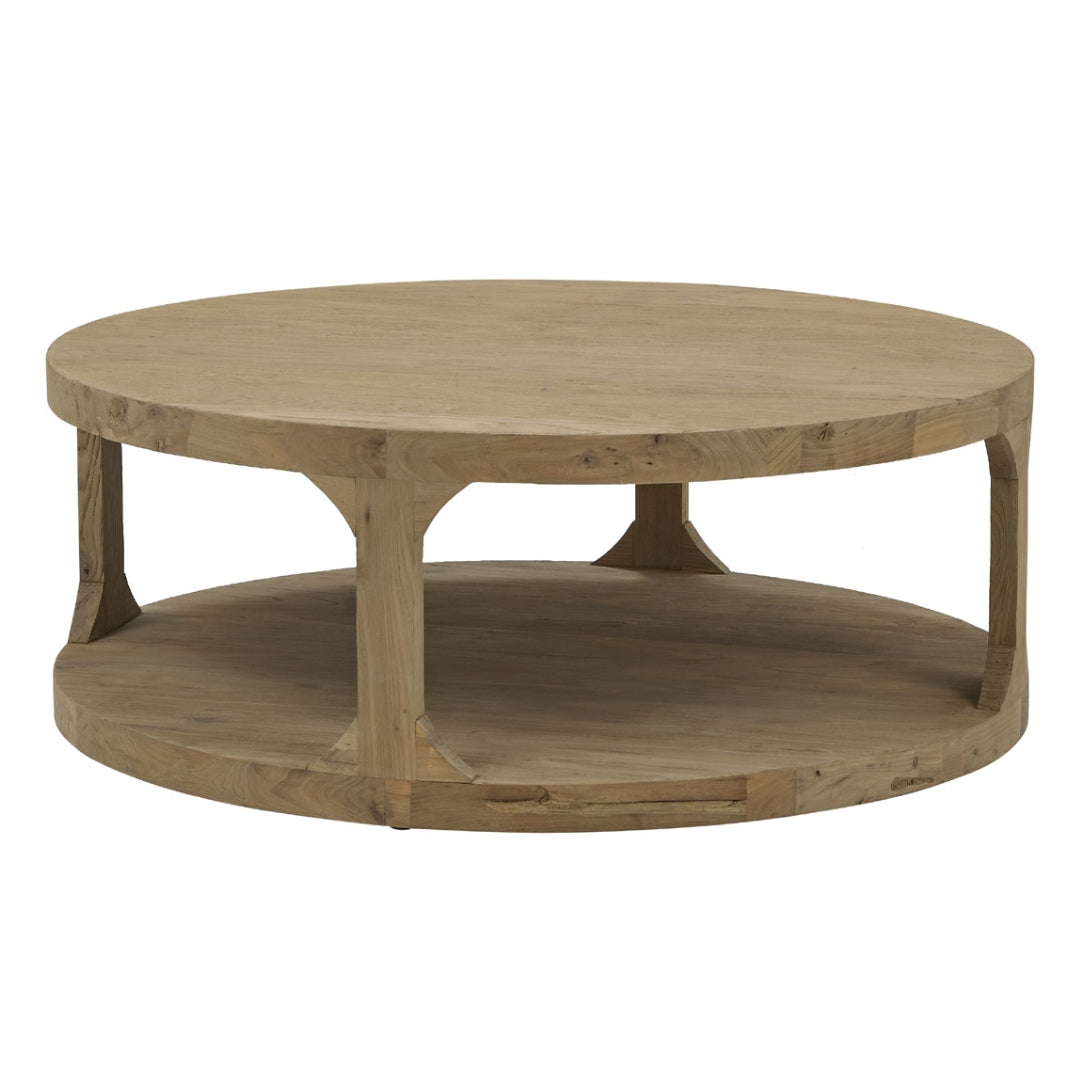 Rustic Round Farmhouse Coffee Table