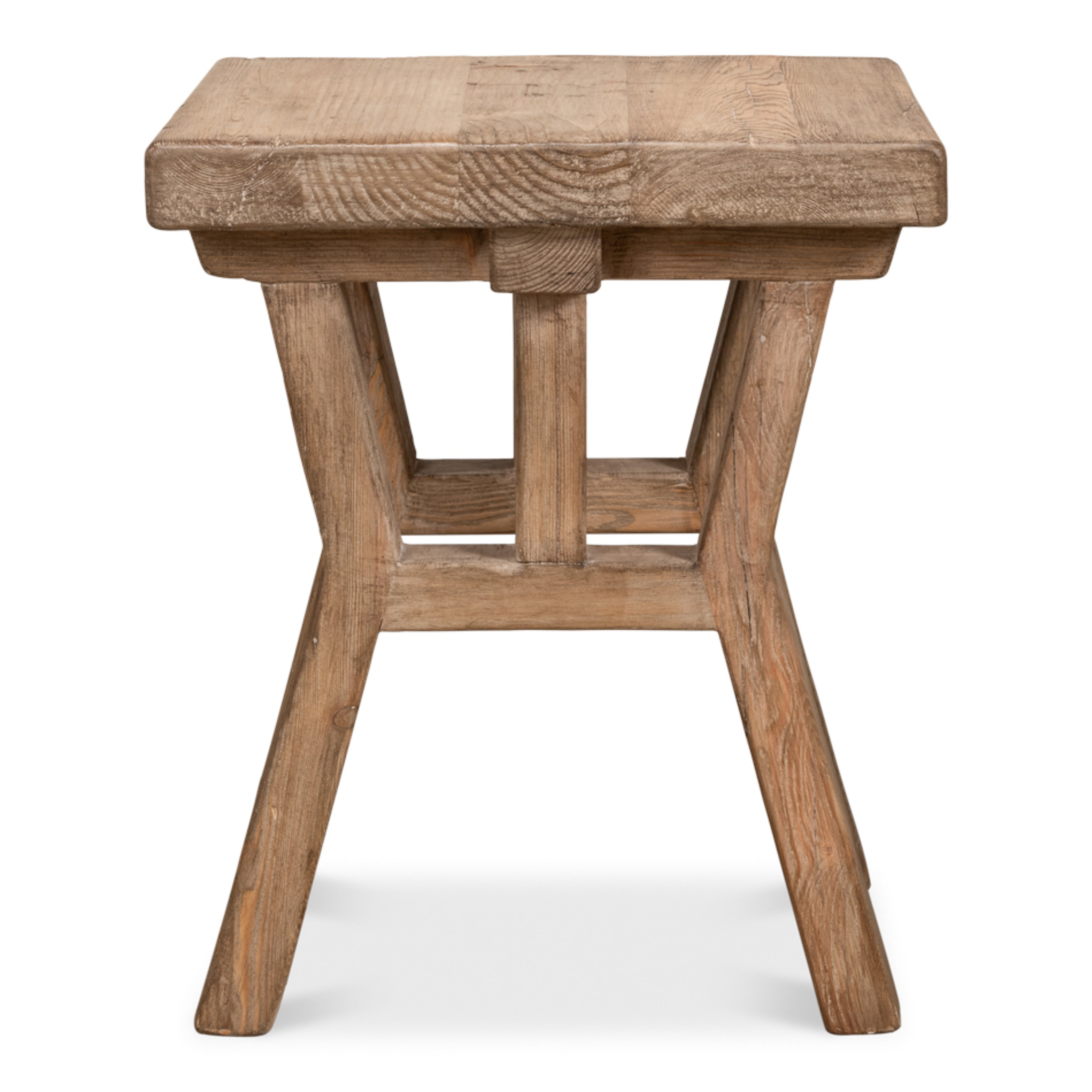 Rustic Trestle Side Table